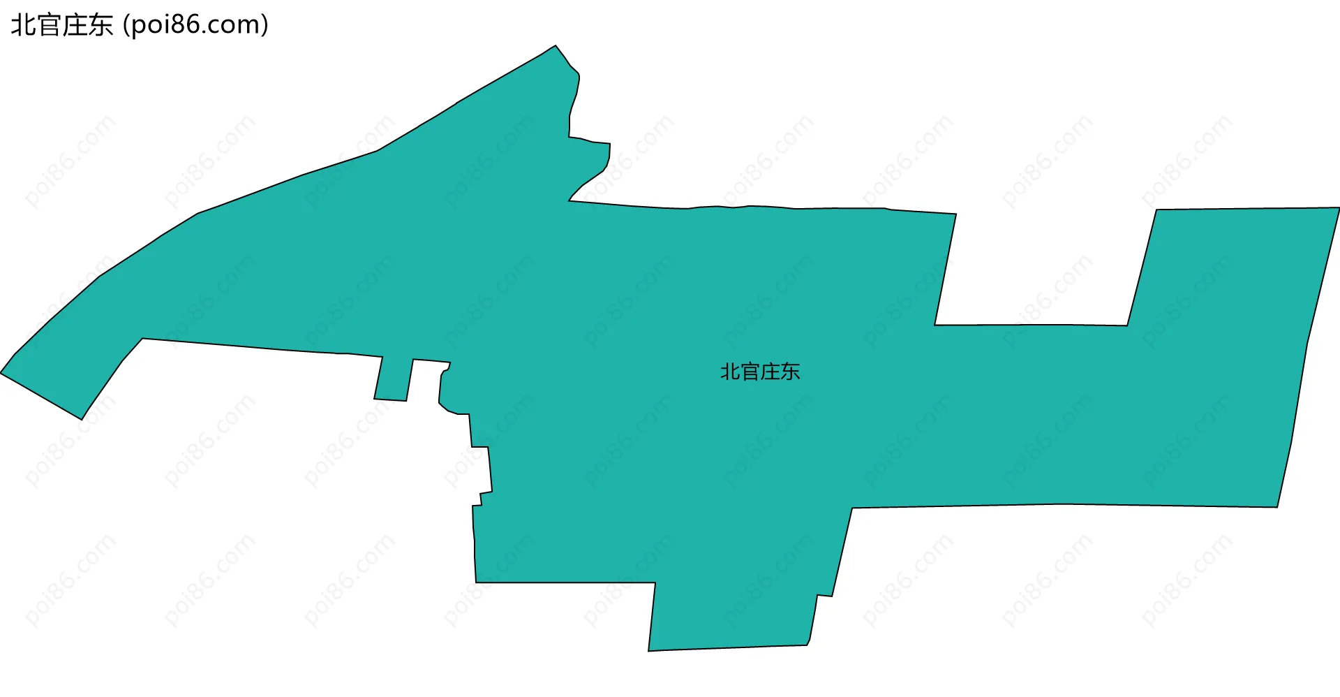 北官庄东边界地图