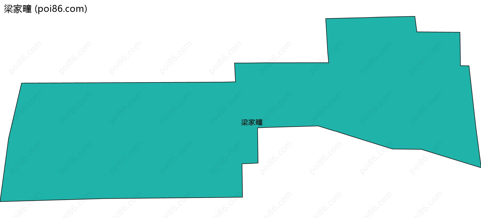 梁家疃边界地图