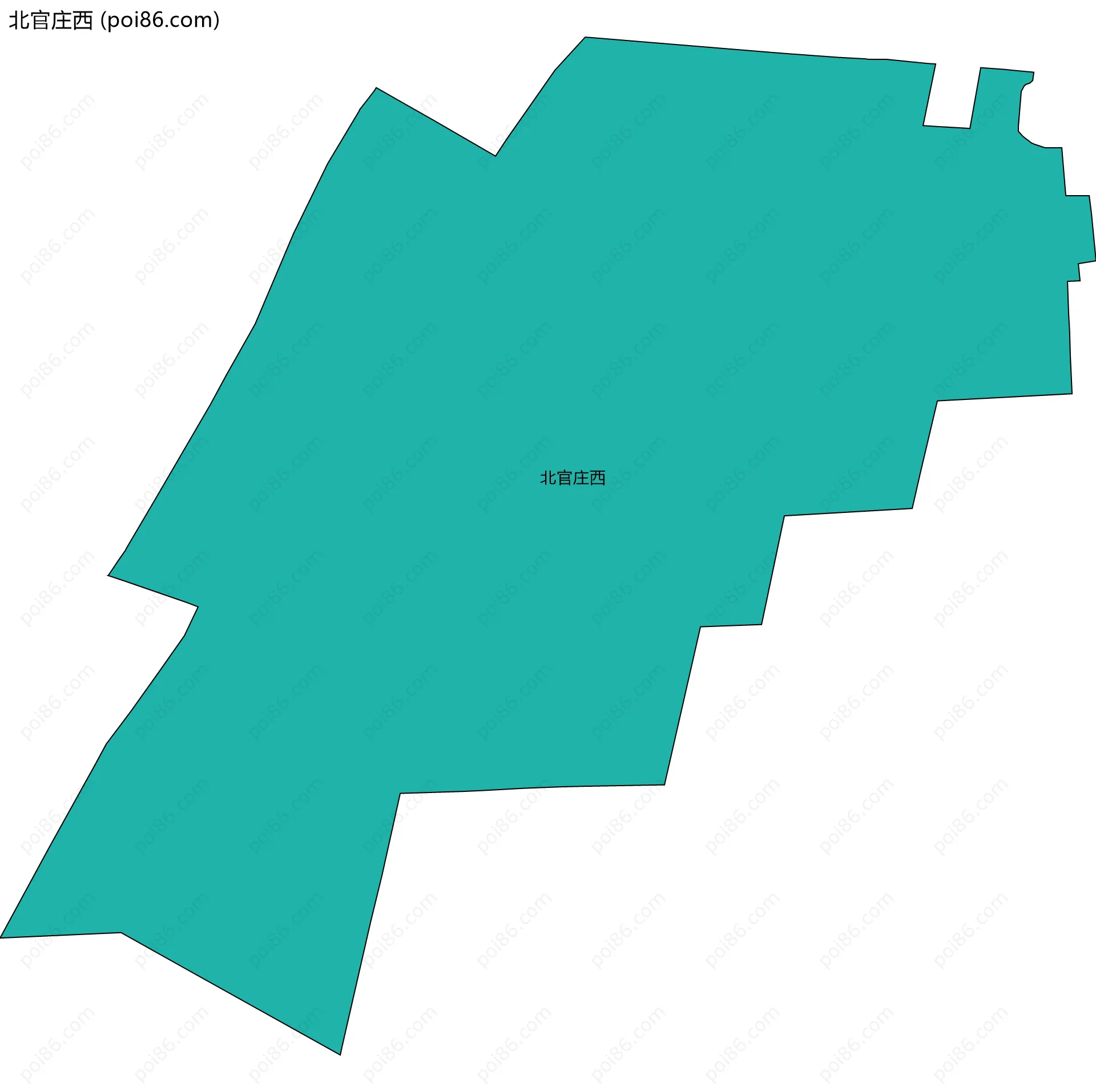 北官庄西边界地图