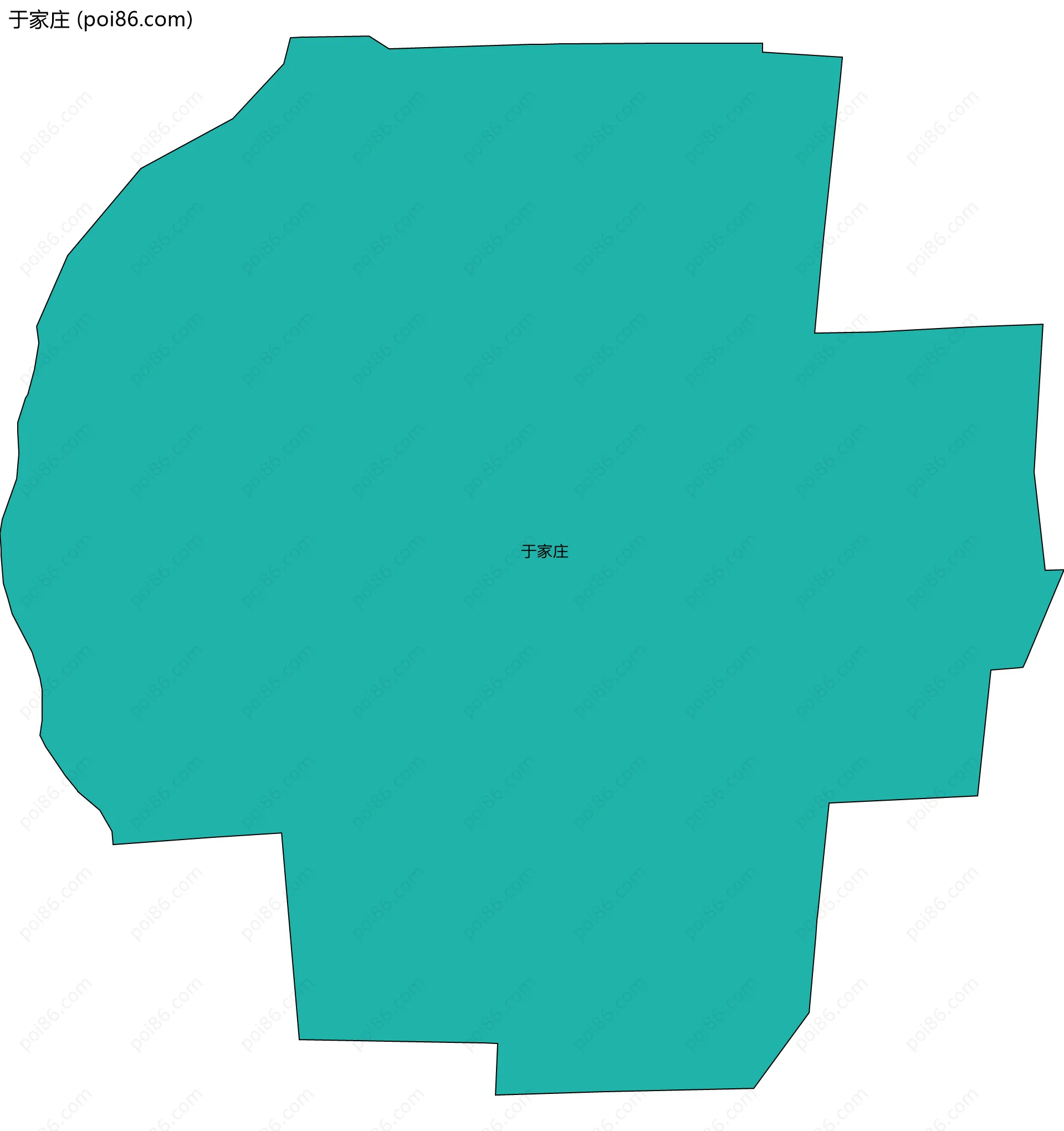于家庄边界地图