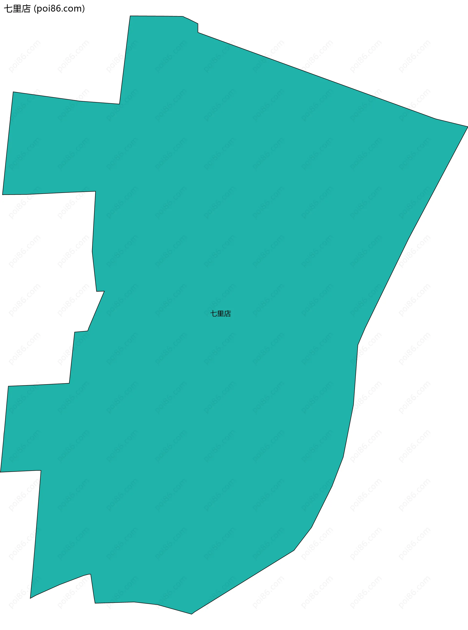 七里店边界地图