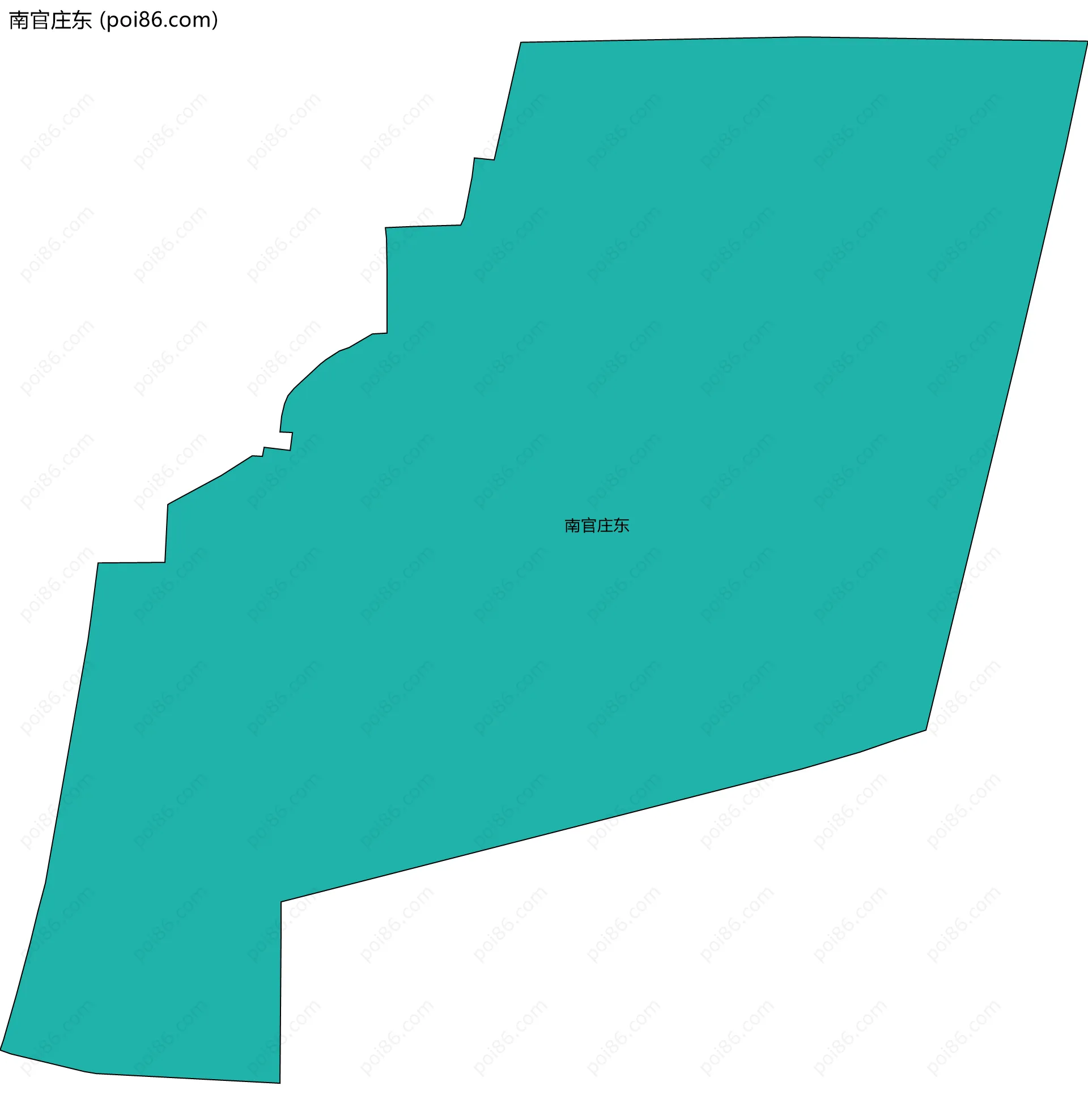 南官庄东边界地图