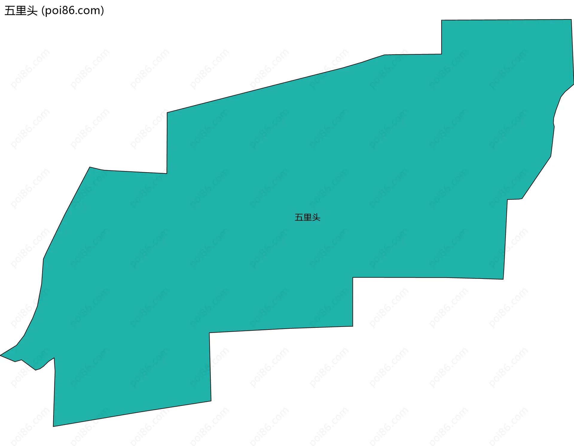 五里头边界地图