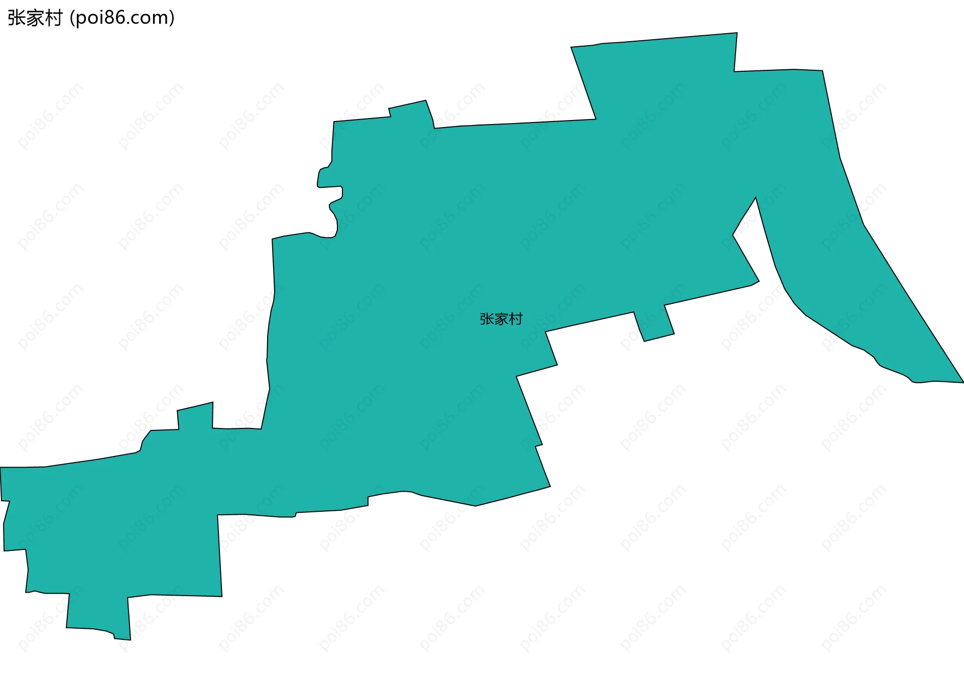 张家村边界地图