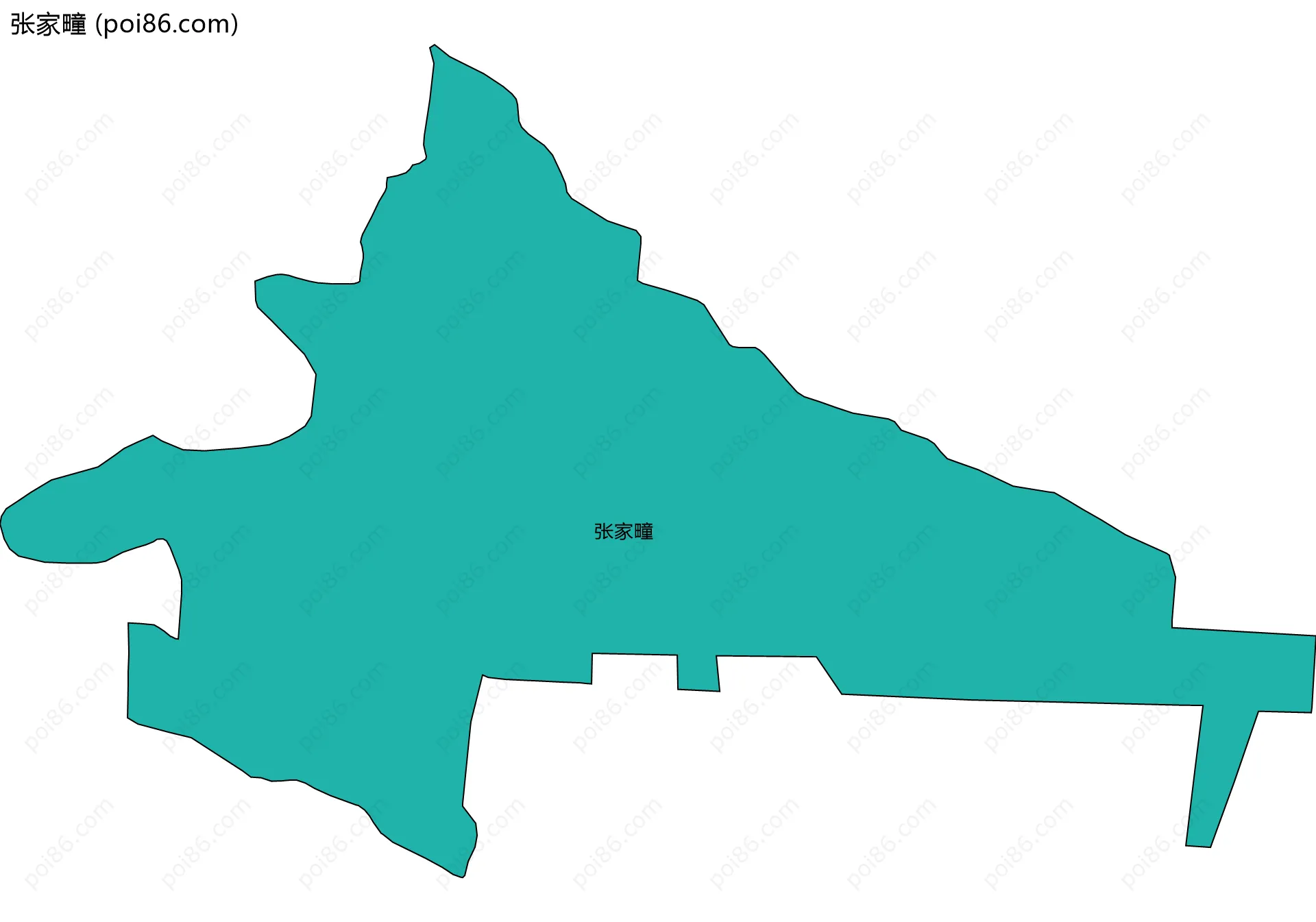 张家疃边界地图