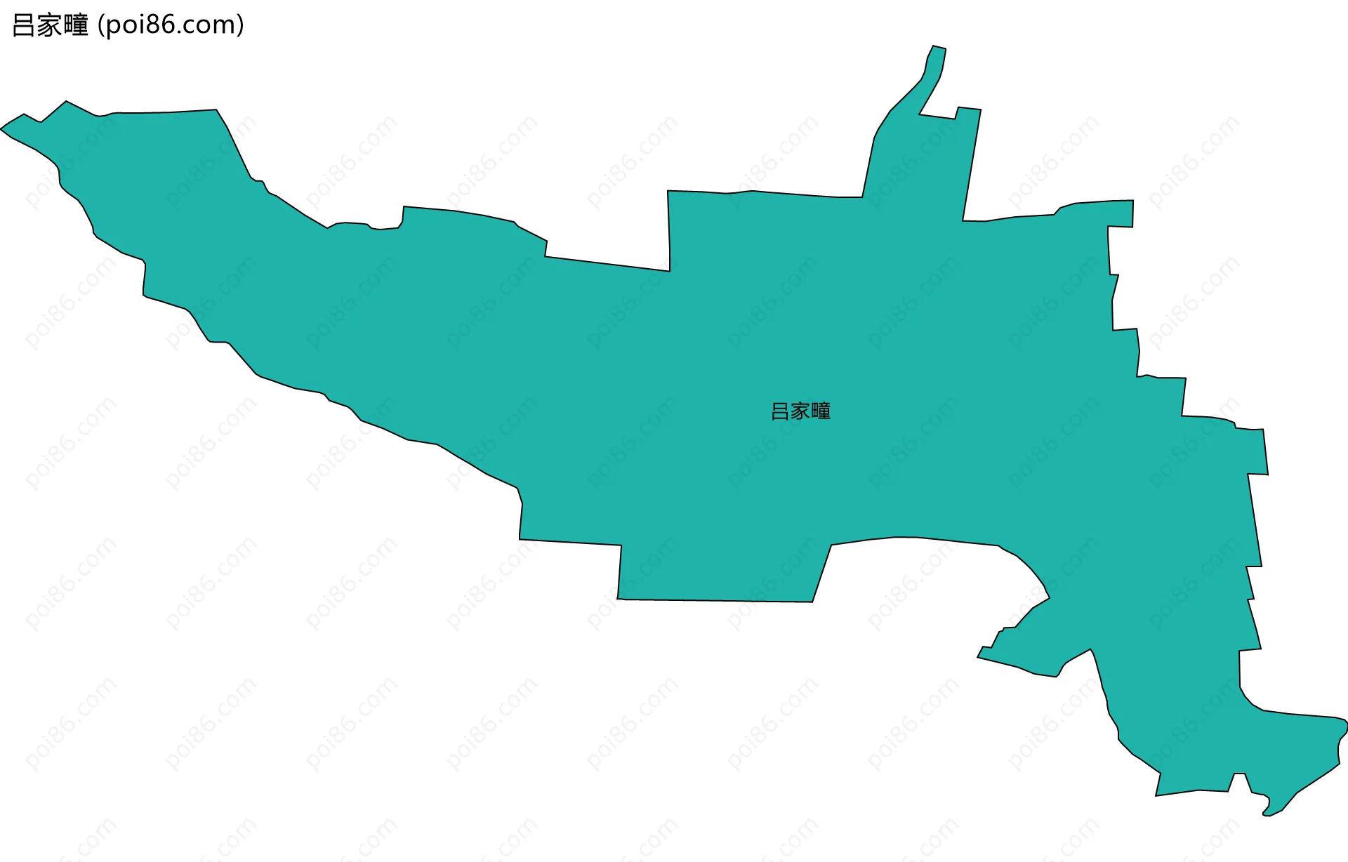 吕家疃边界地图