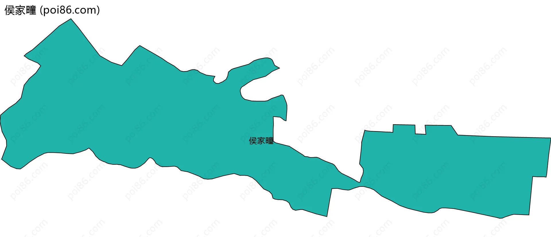 侯家疃边界地图