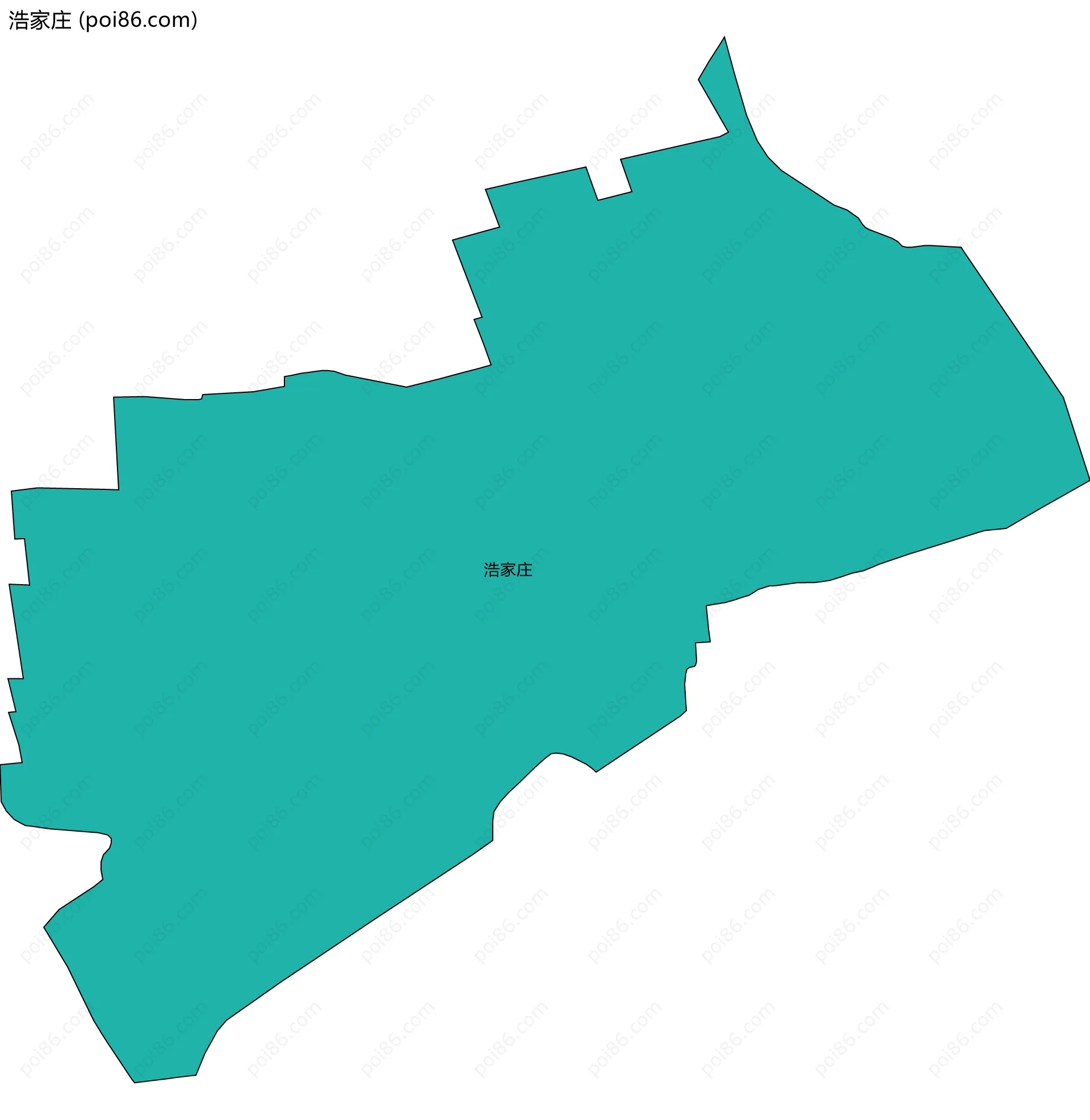 浩家庄边界地图