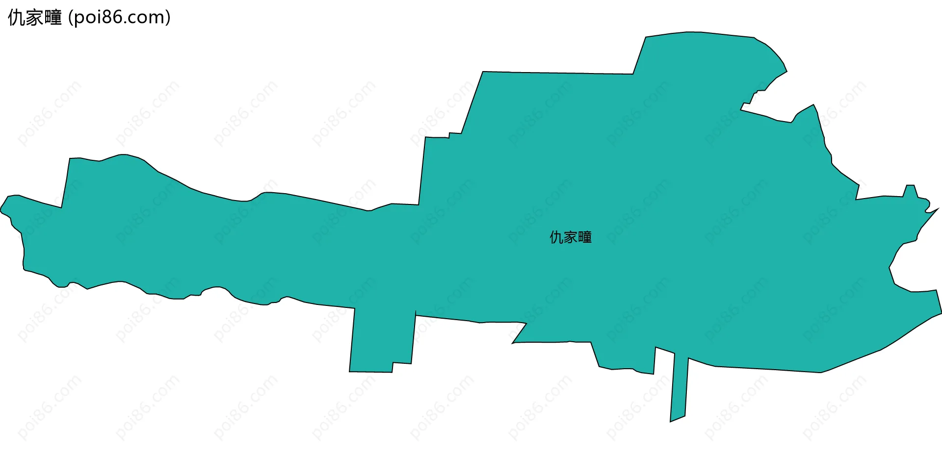 仇家疃边界地图