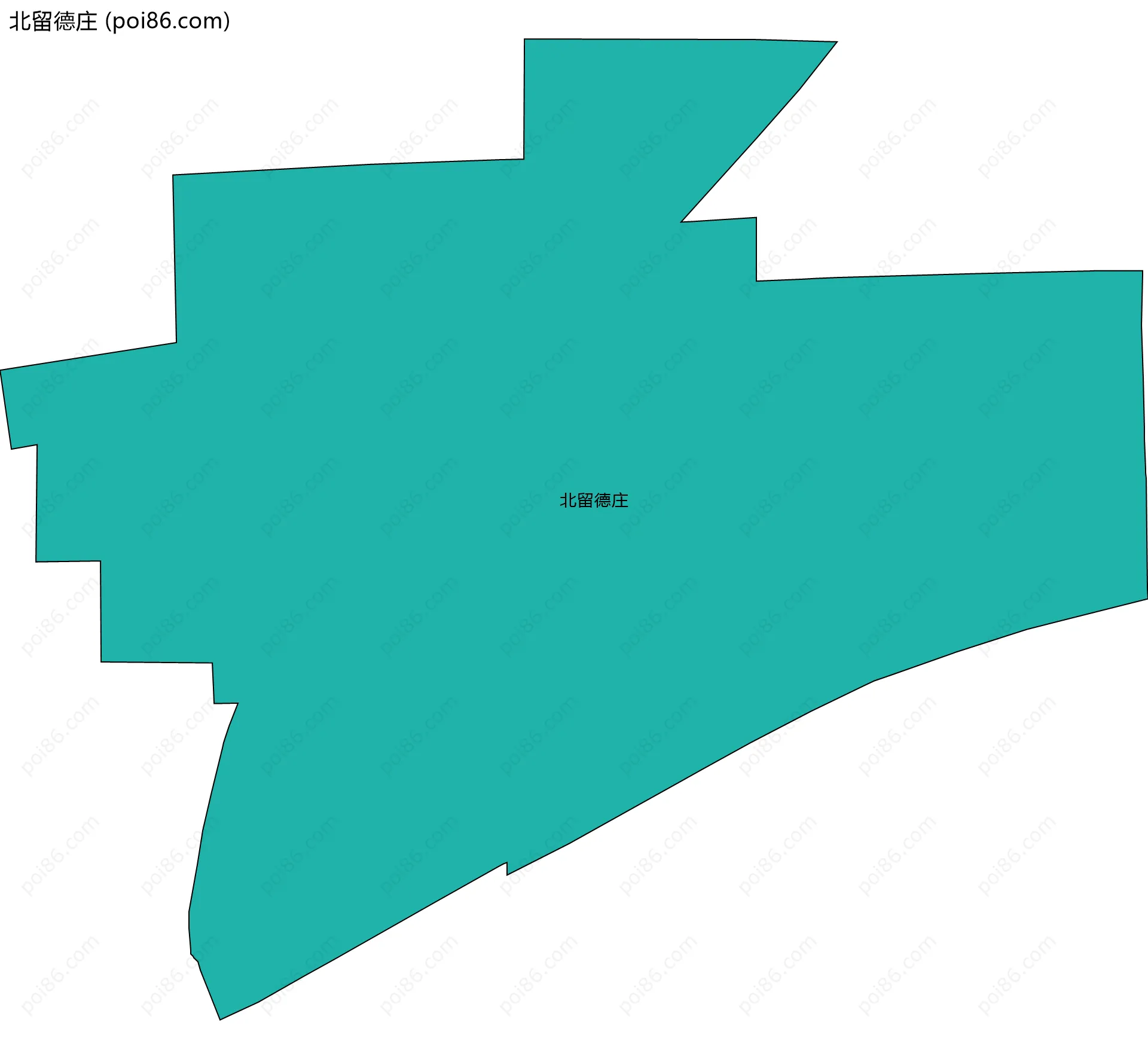 北留德庄边界地图