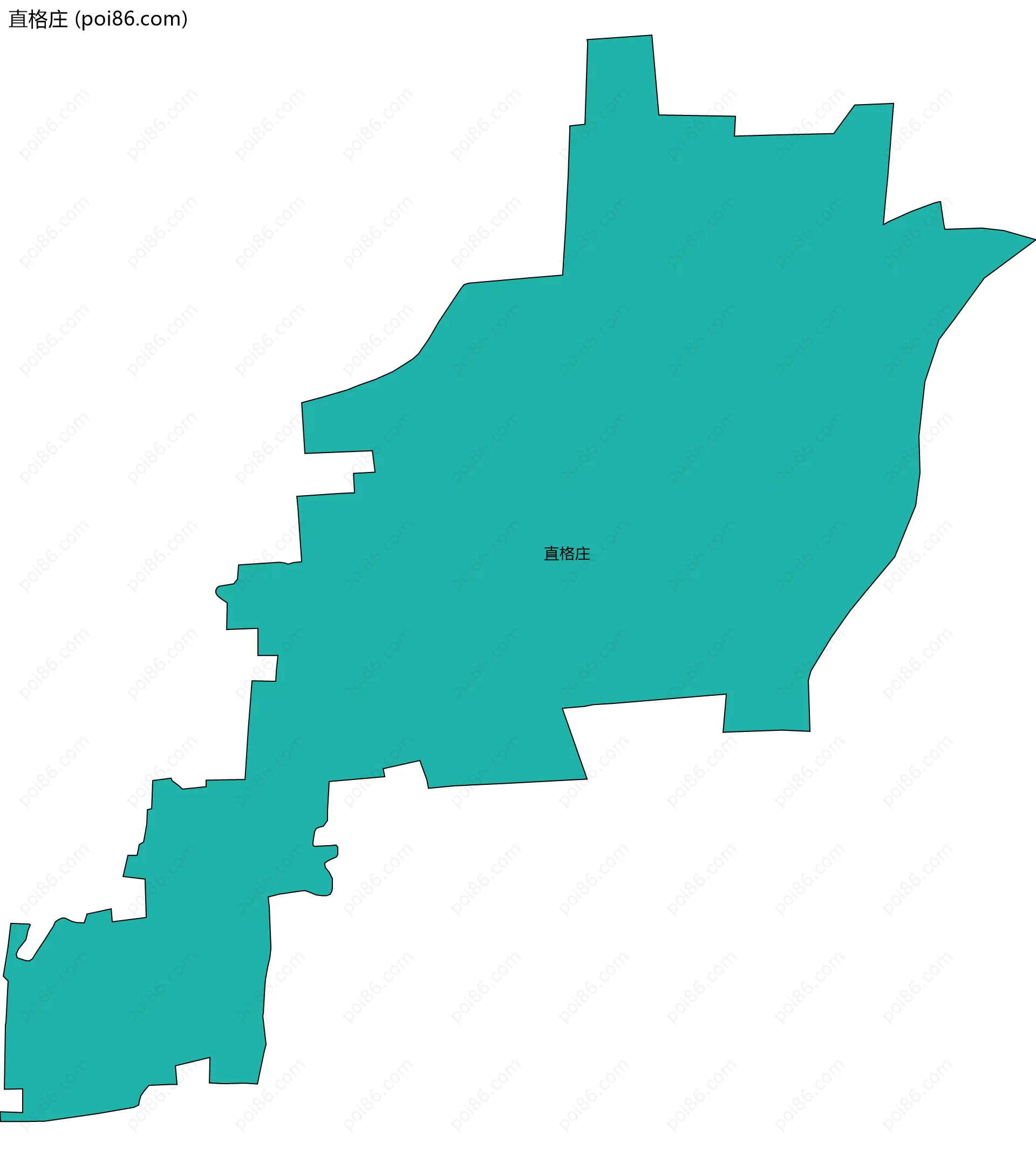 直格庄边界地图