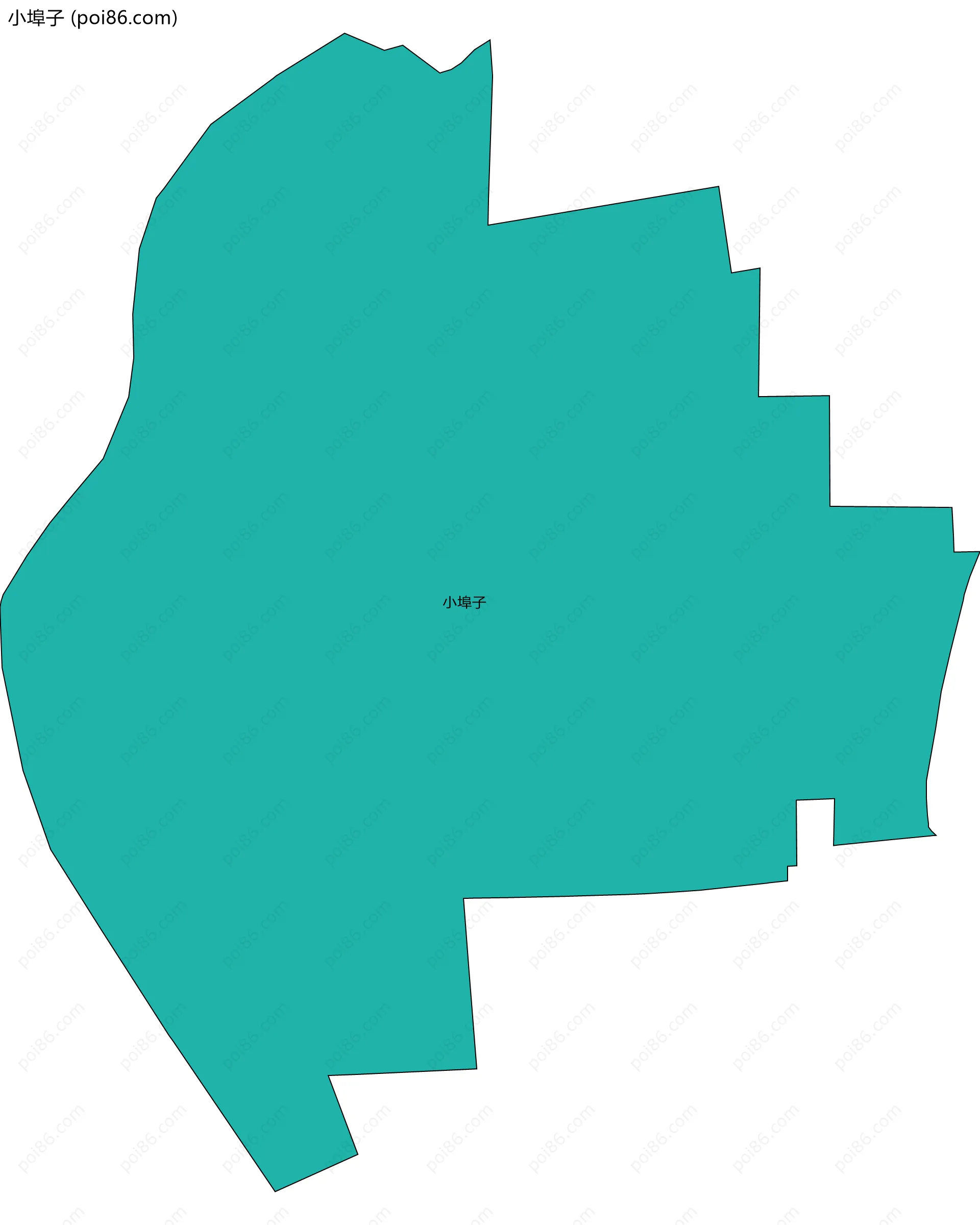 小埠子边界地图