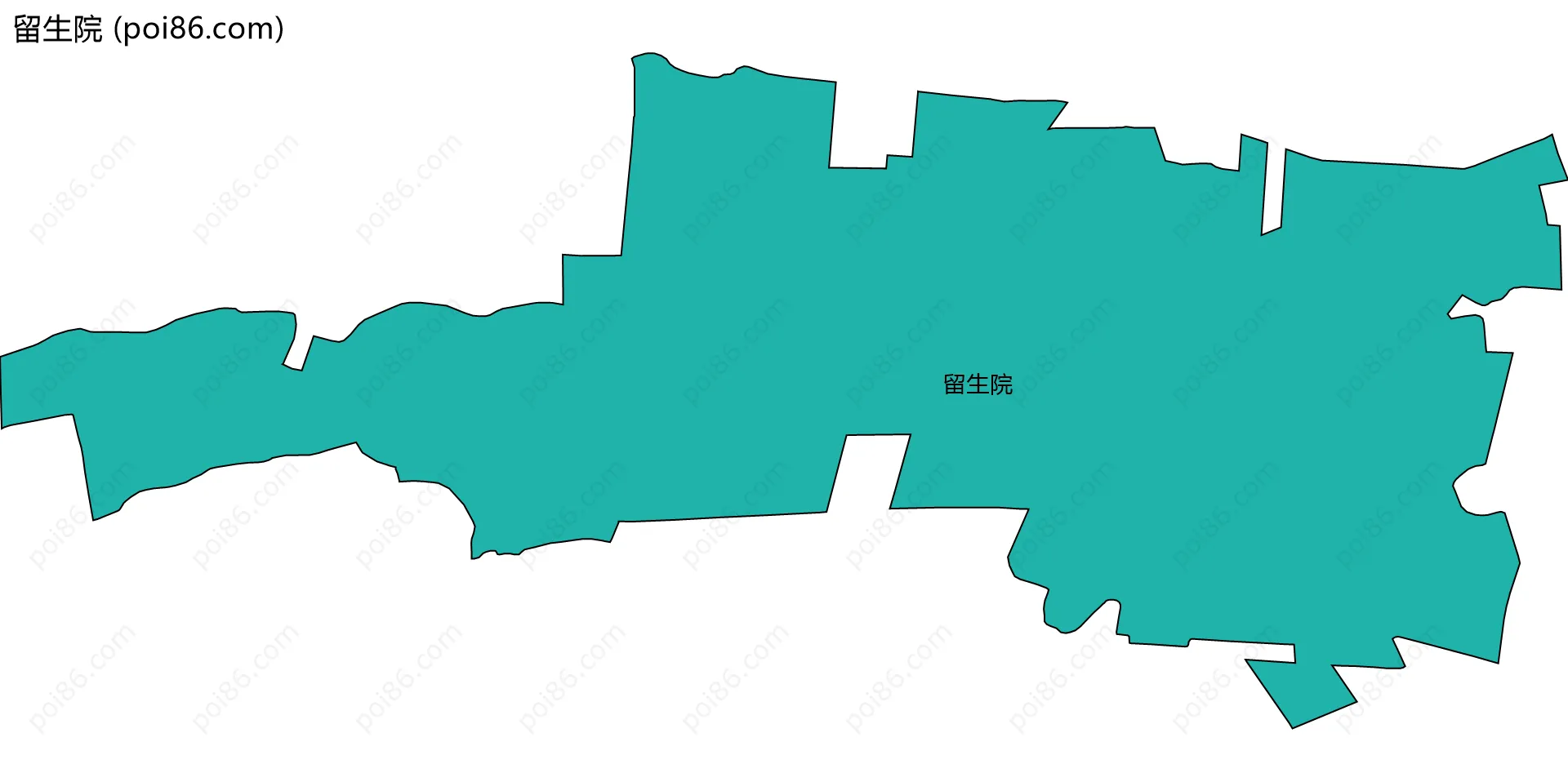 留生院边界地图