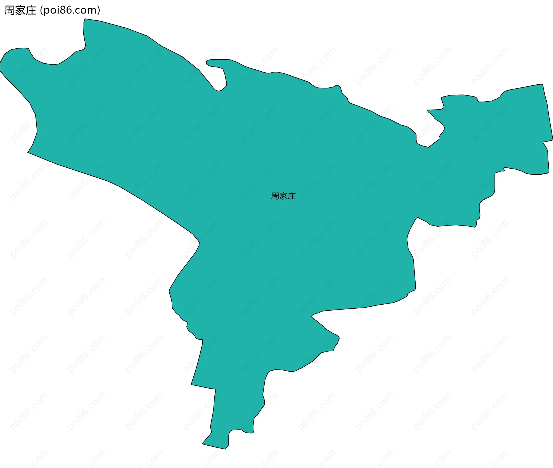 周家庄边界地图