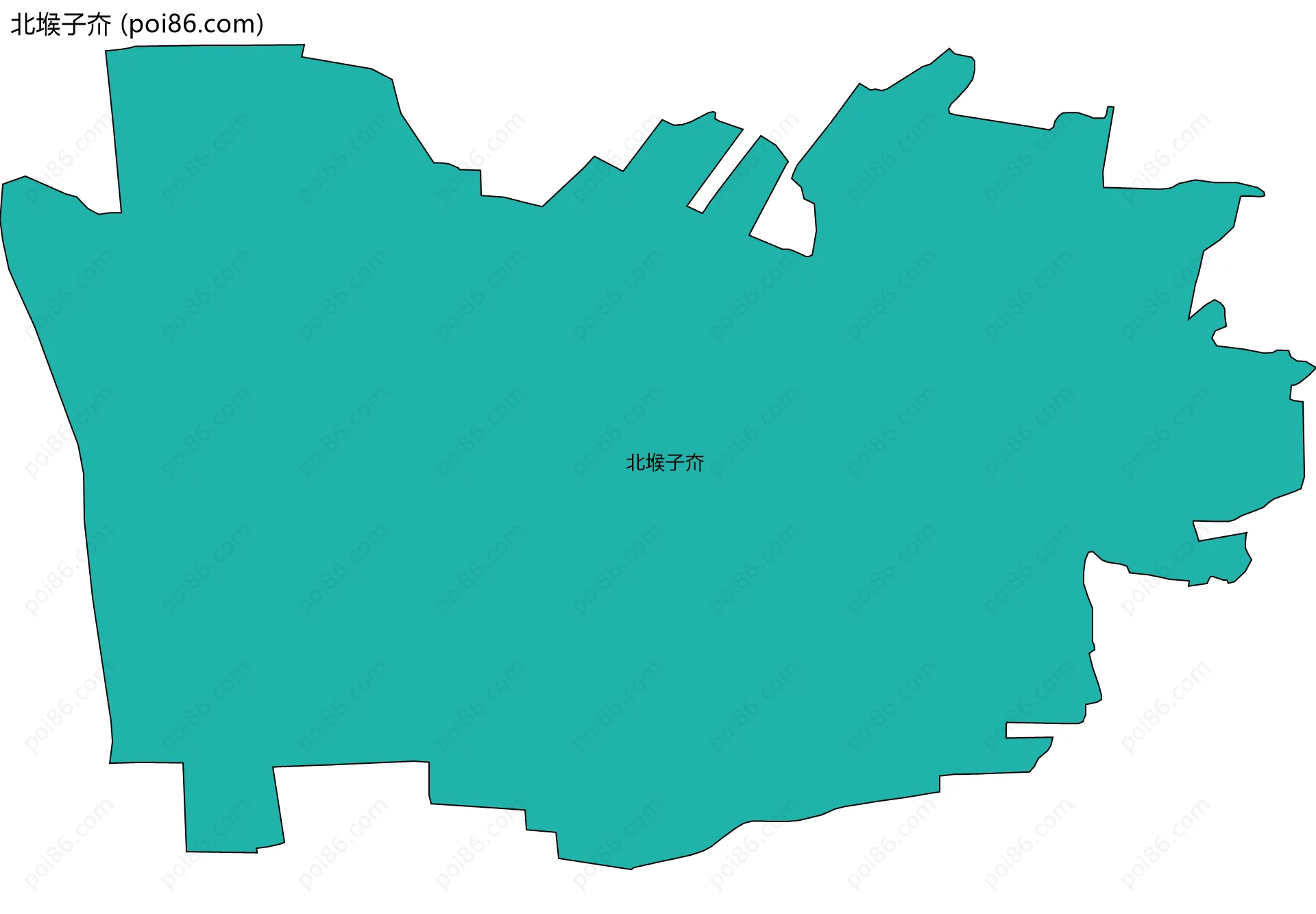 北堠子夼边界地图