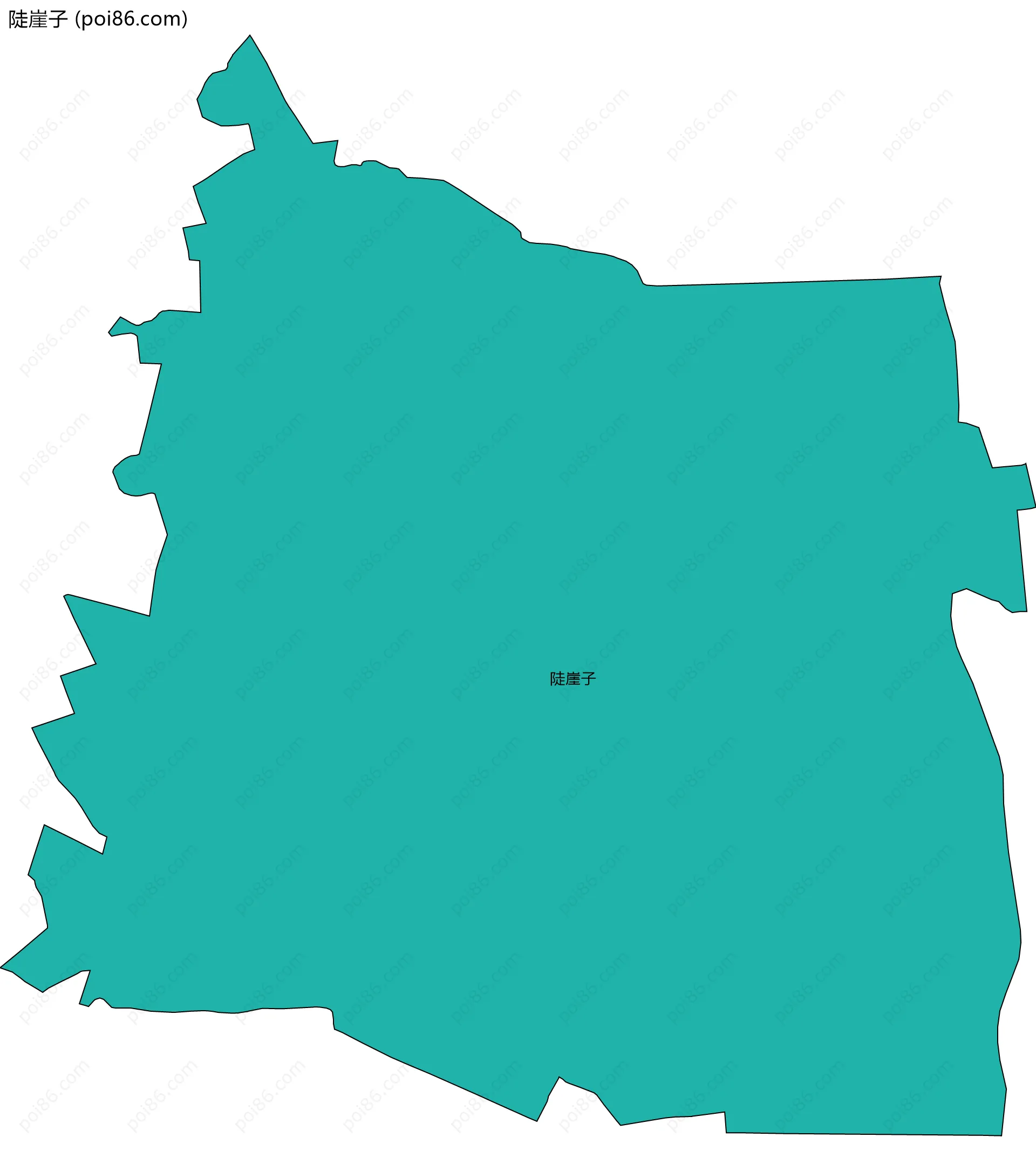 陡崖子边界地图