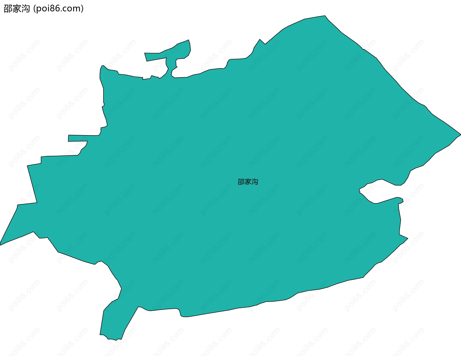 邵家沟边界地图