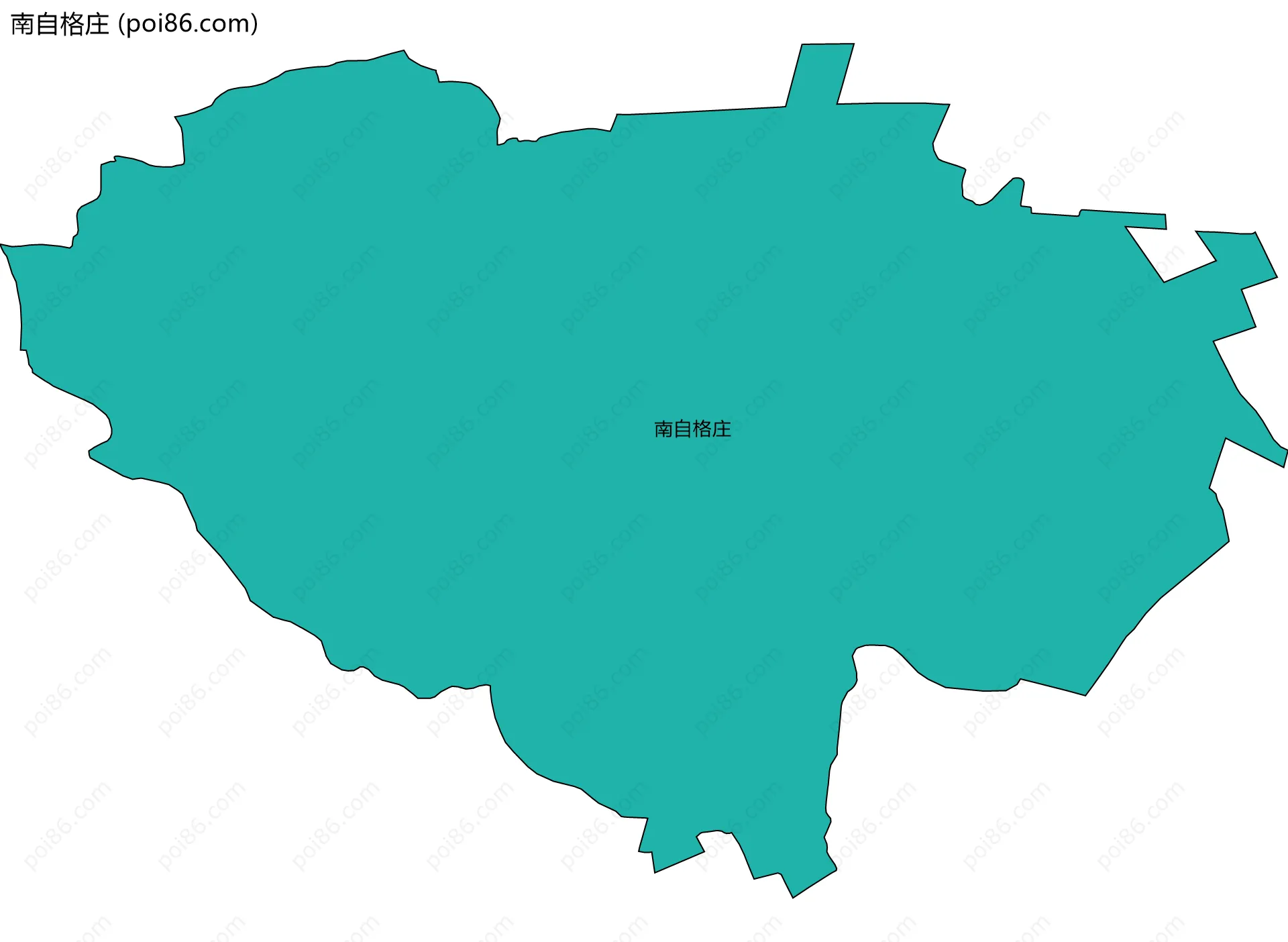 南自格庄边界地图