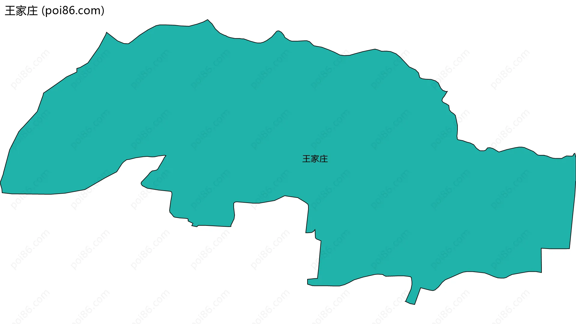 王家庄边界地图