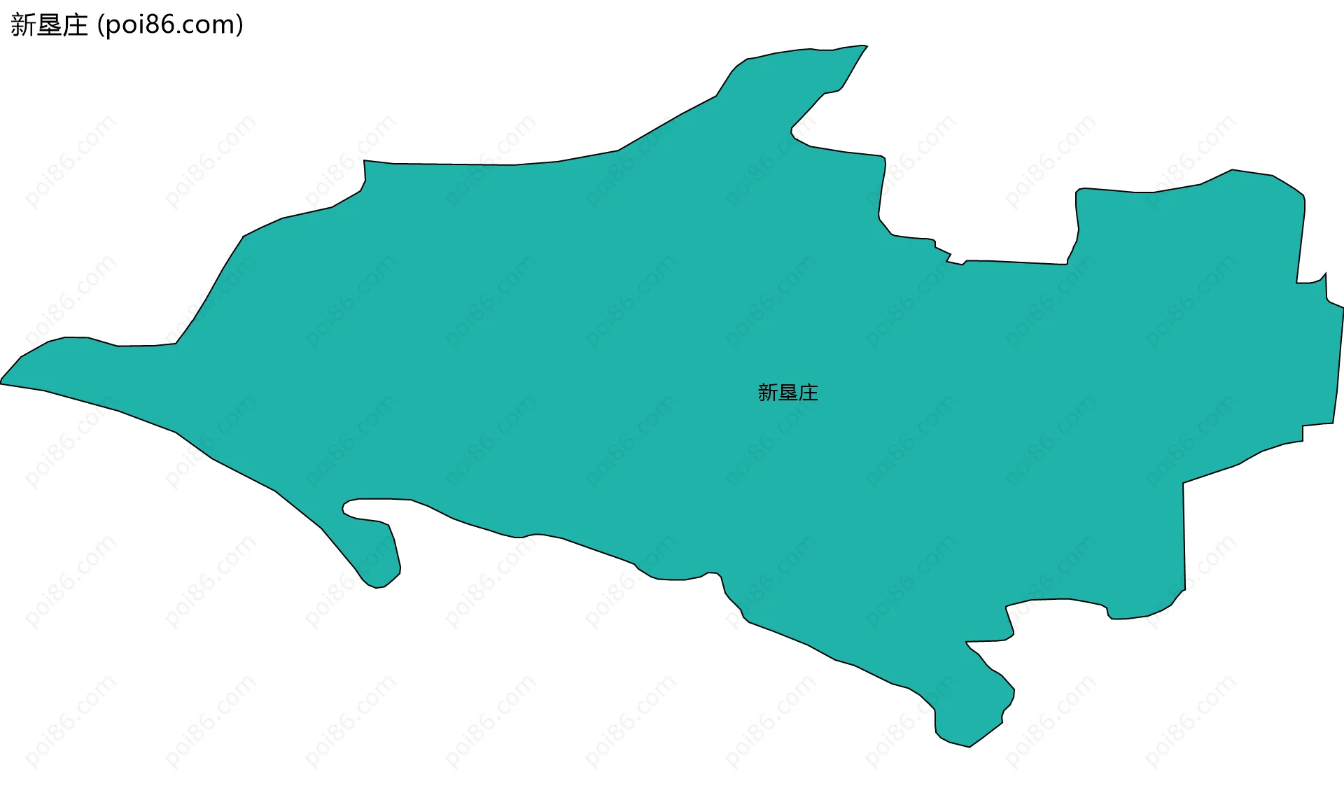 新垦庄边界地图