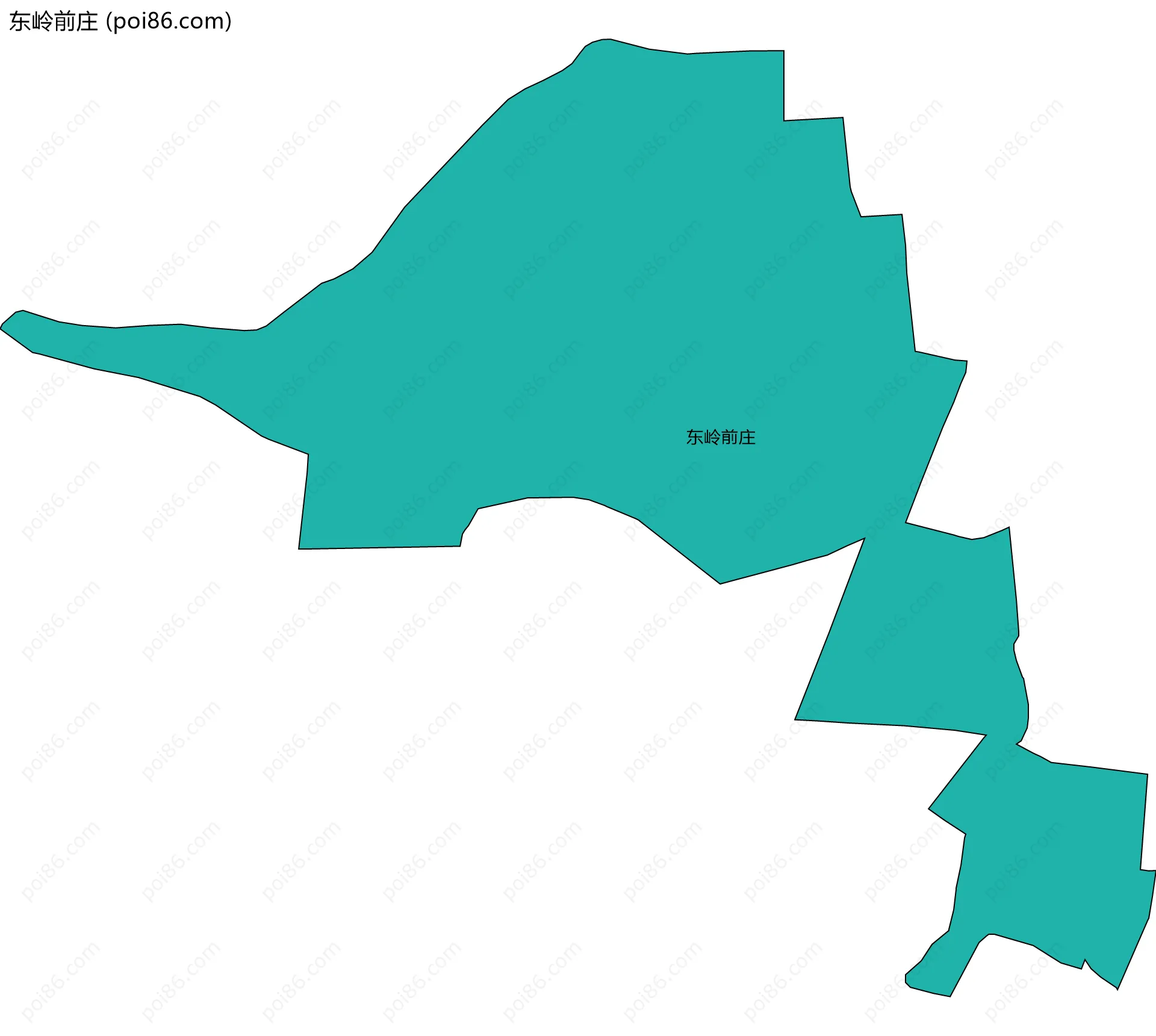 东岭前庄边界地图