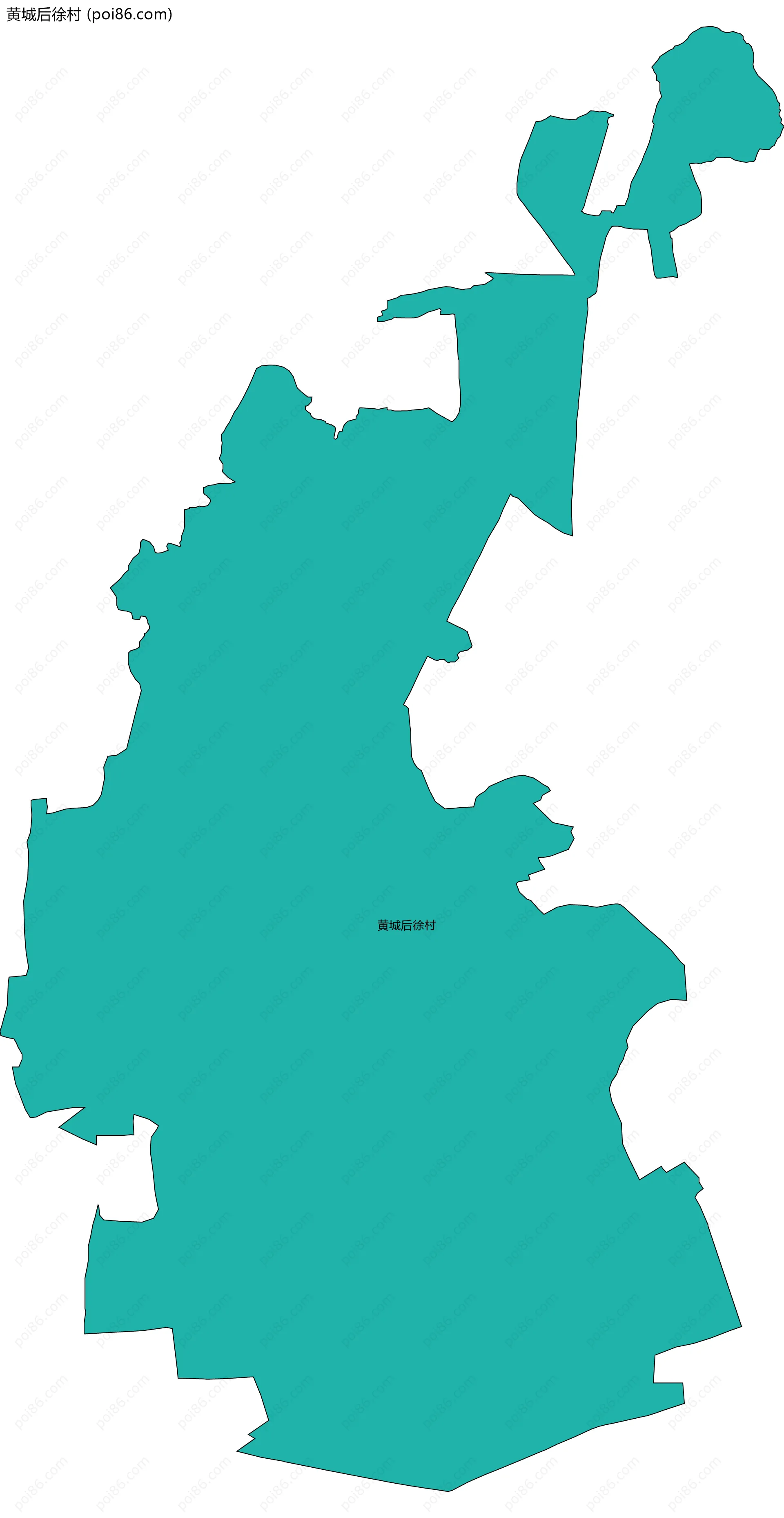 黄城后徐村边界地图