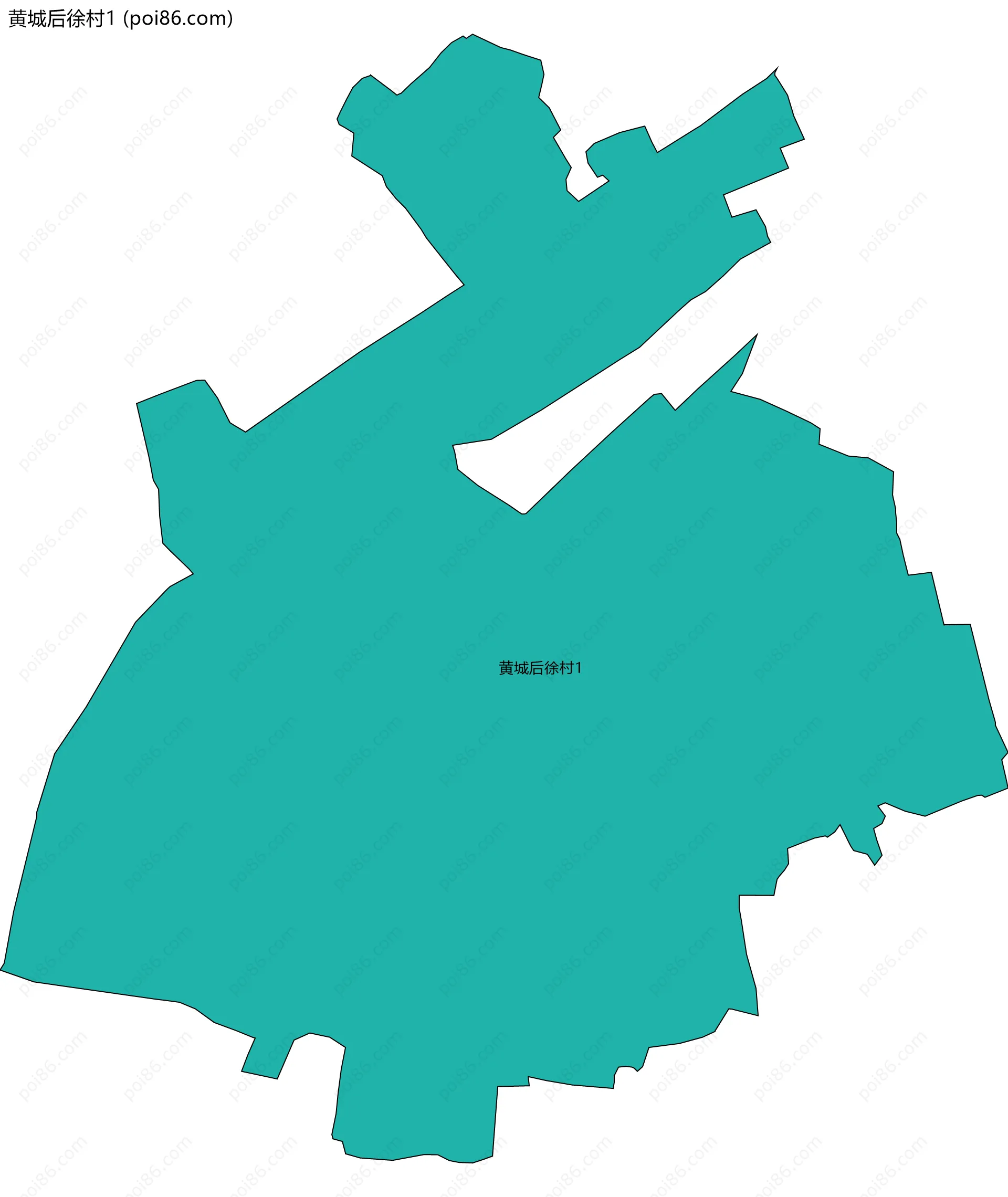 黄城后徐村1边界地图