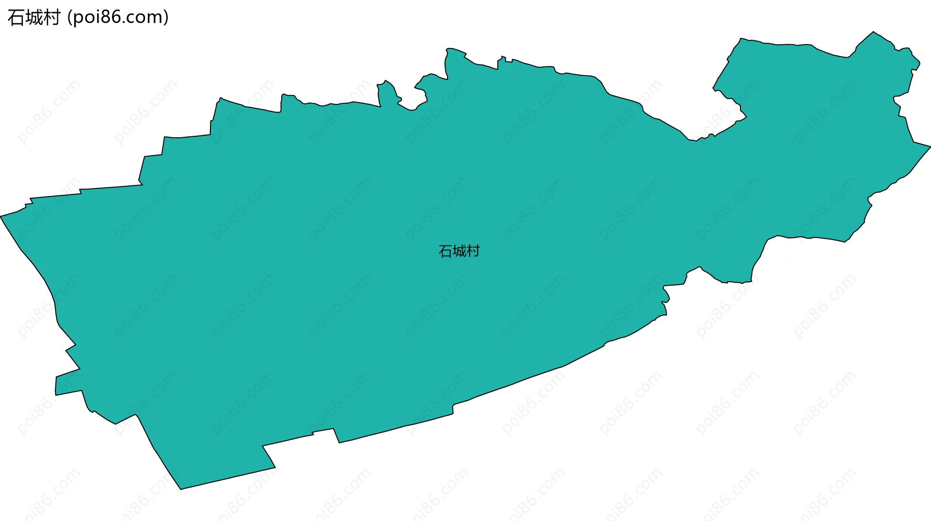 石城村边界地图