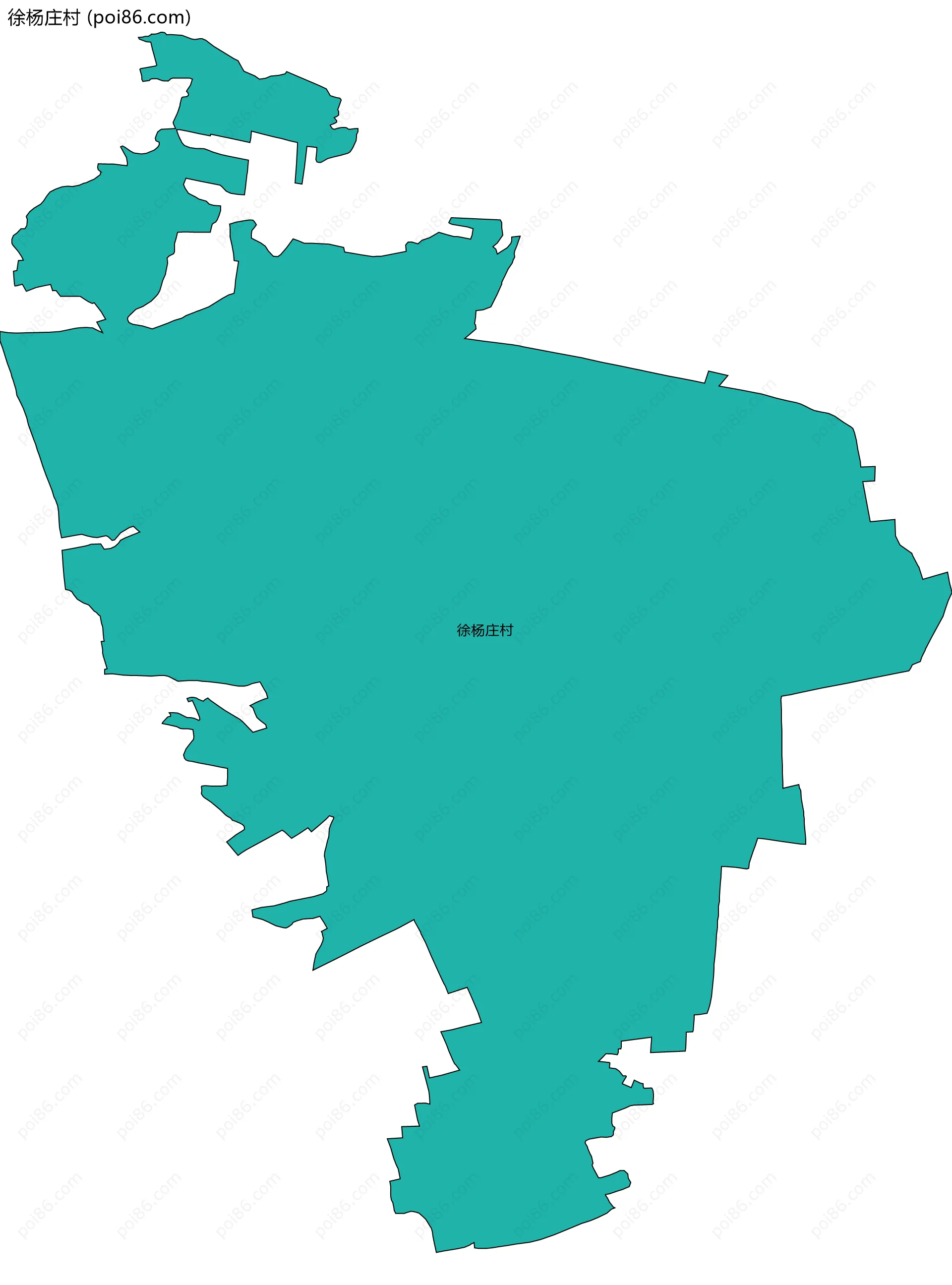 徐杨庄村边界地图