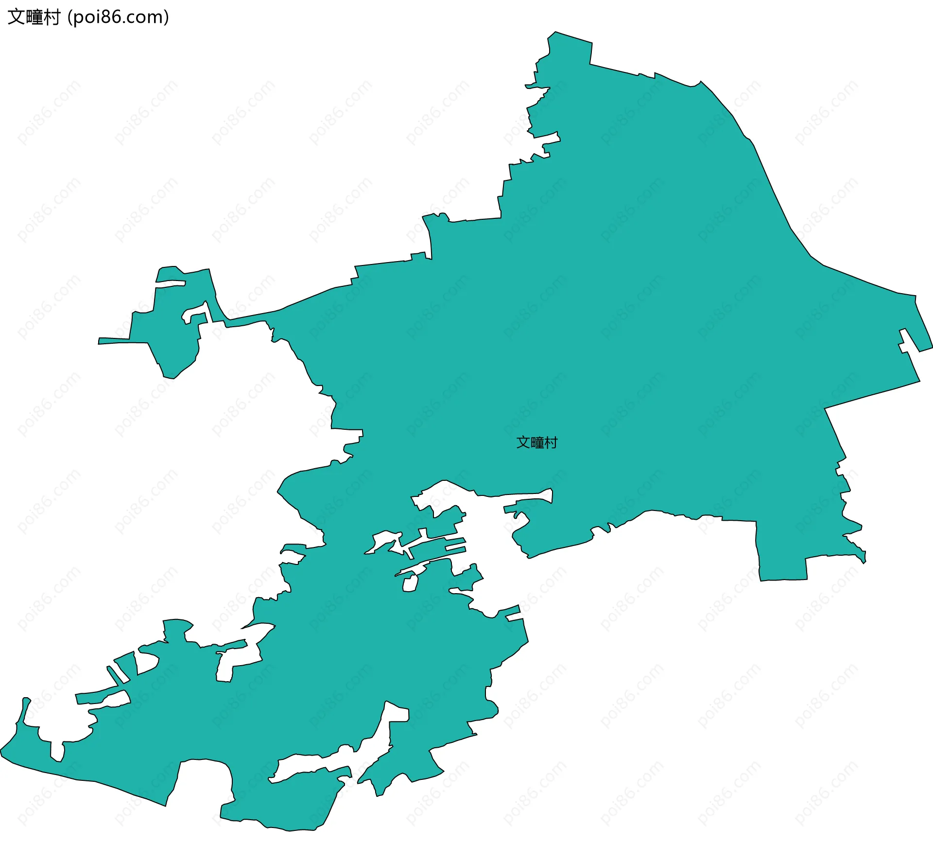 文疃村边界地图