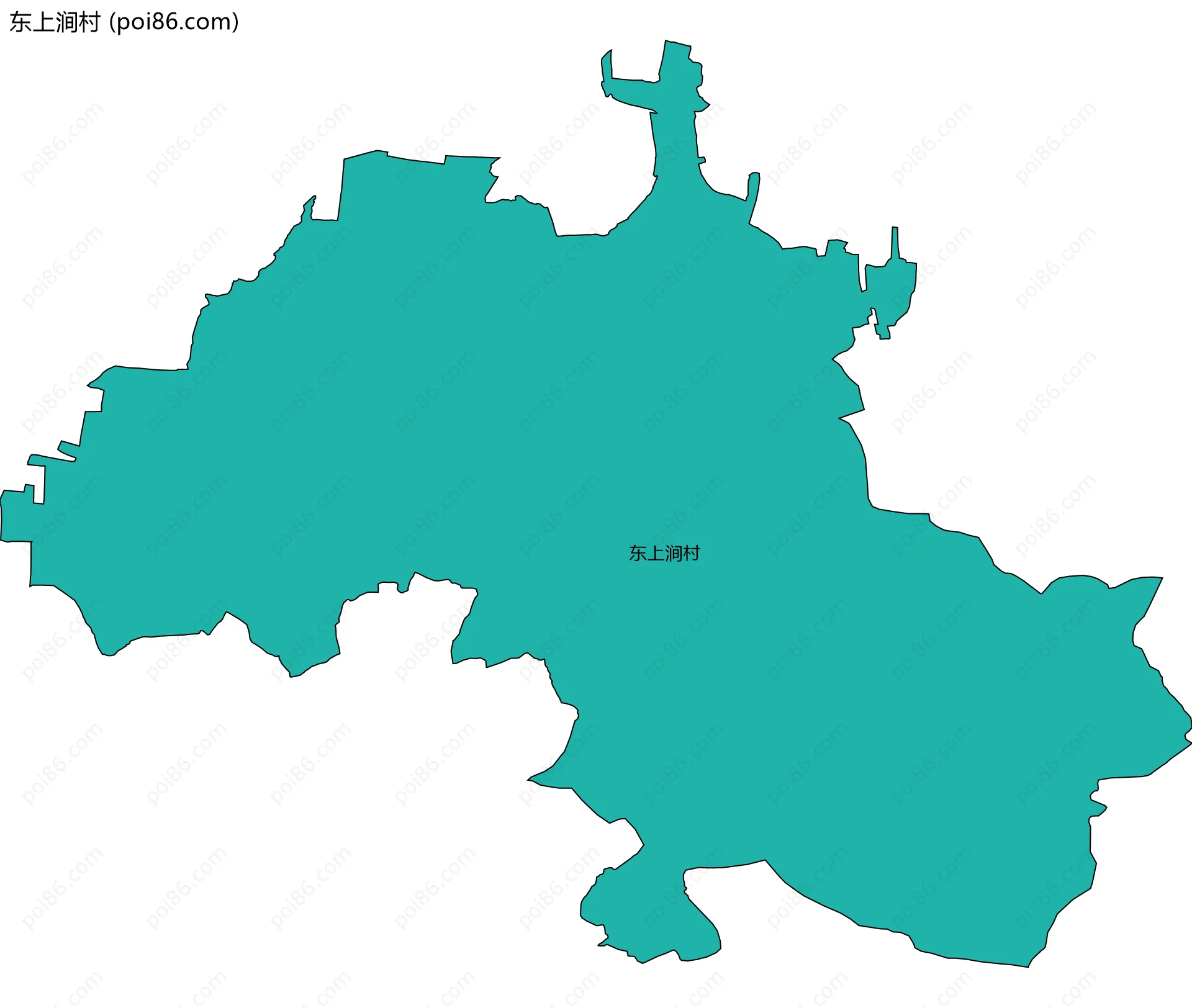 东上涧村边界地图