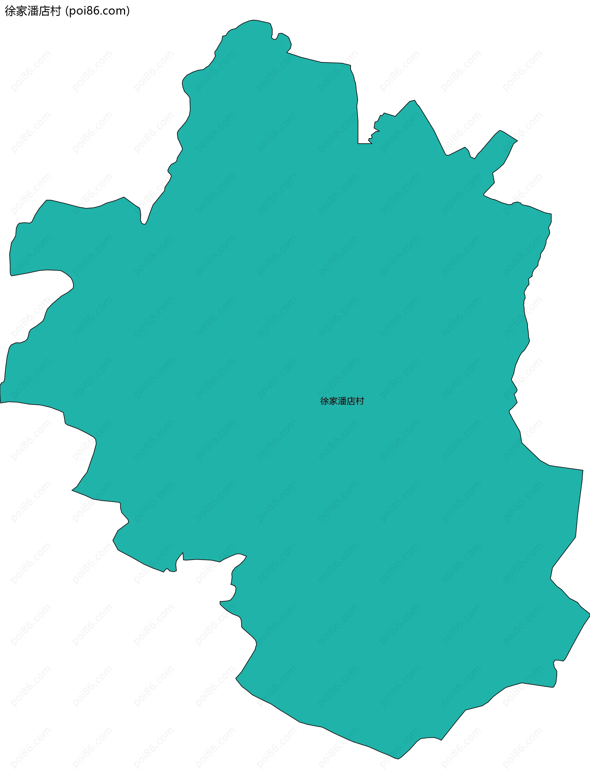 徐家潘店村边界地图