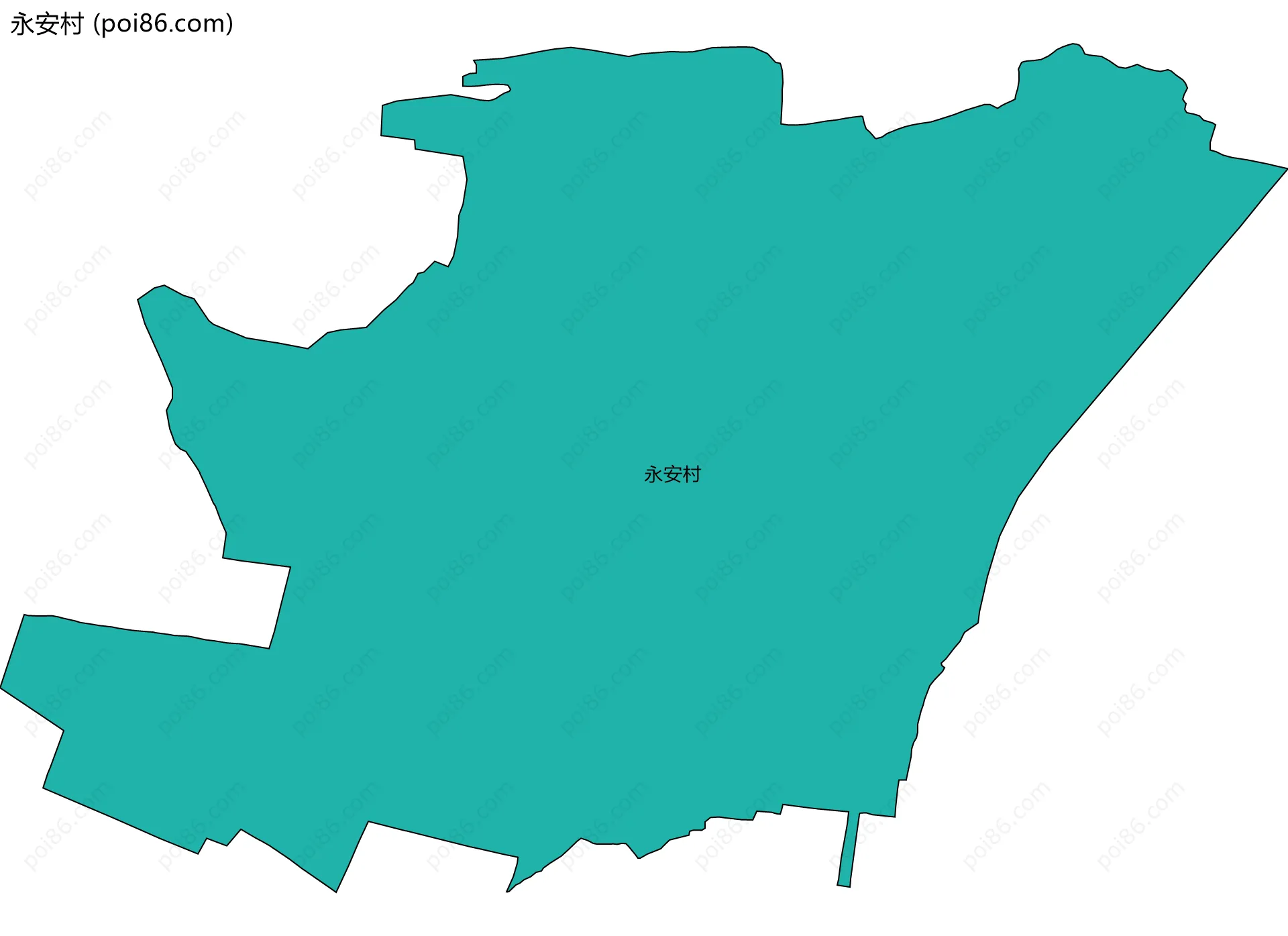 永安村边界地图