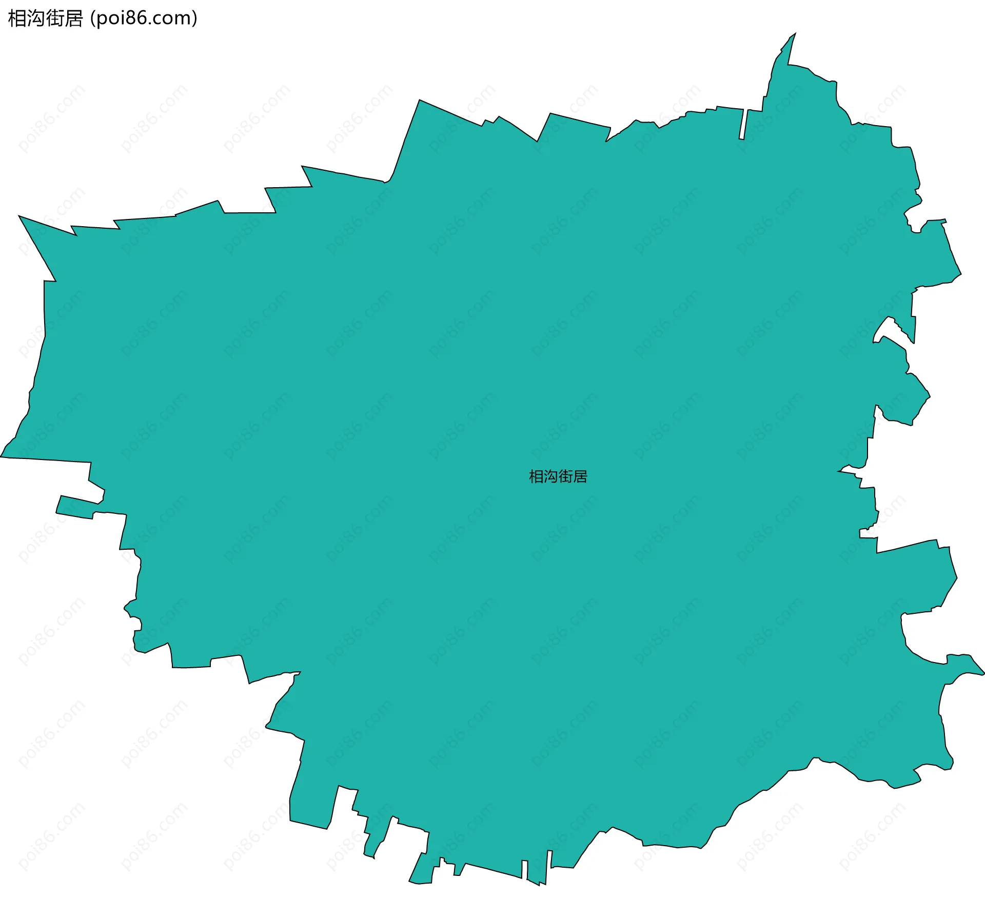 相沟街居边界地图
