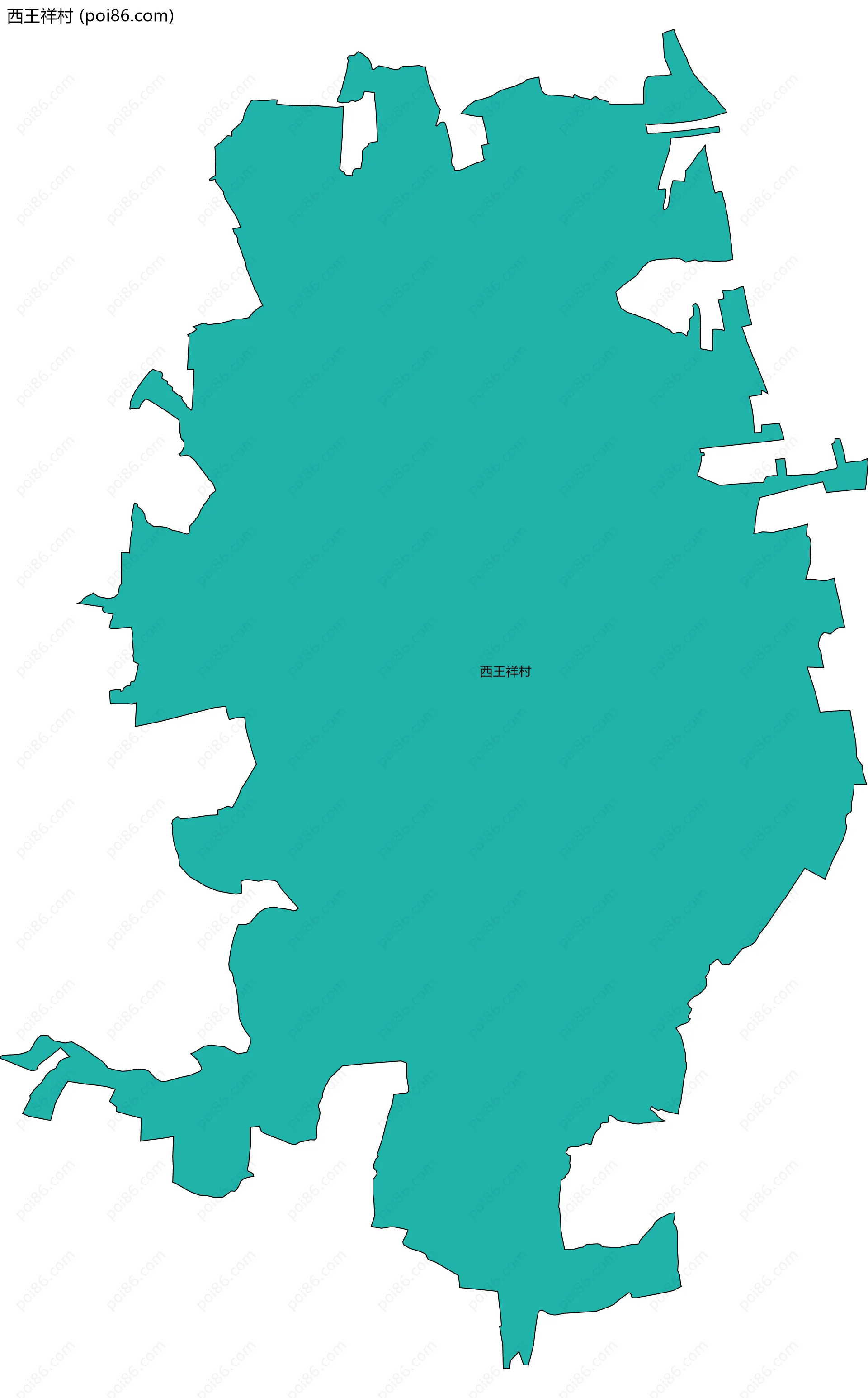 西王祥村边界地图