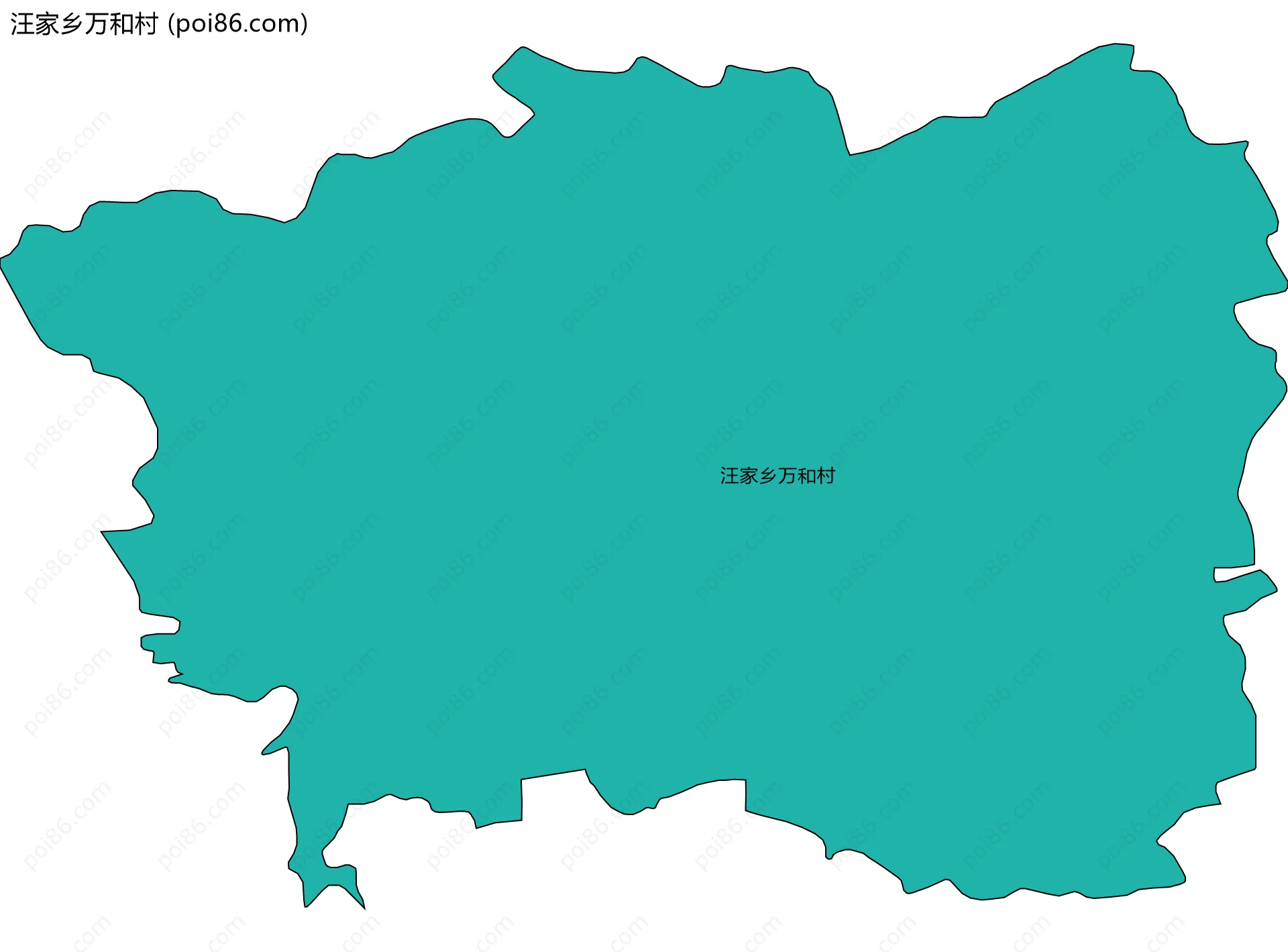 汪家乡万和村边界地图