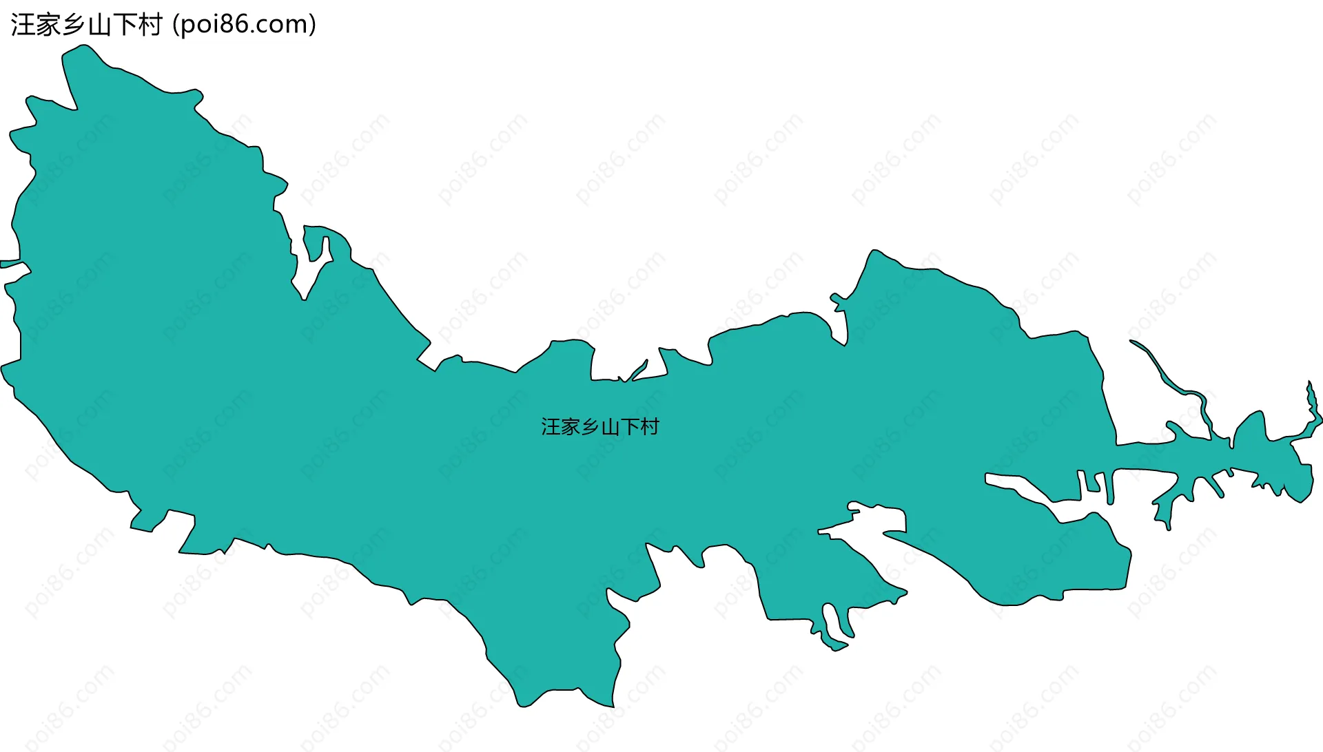 汪家乡山下村边界地图