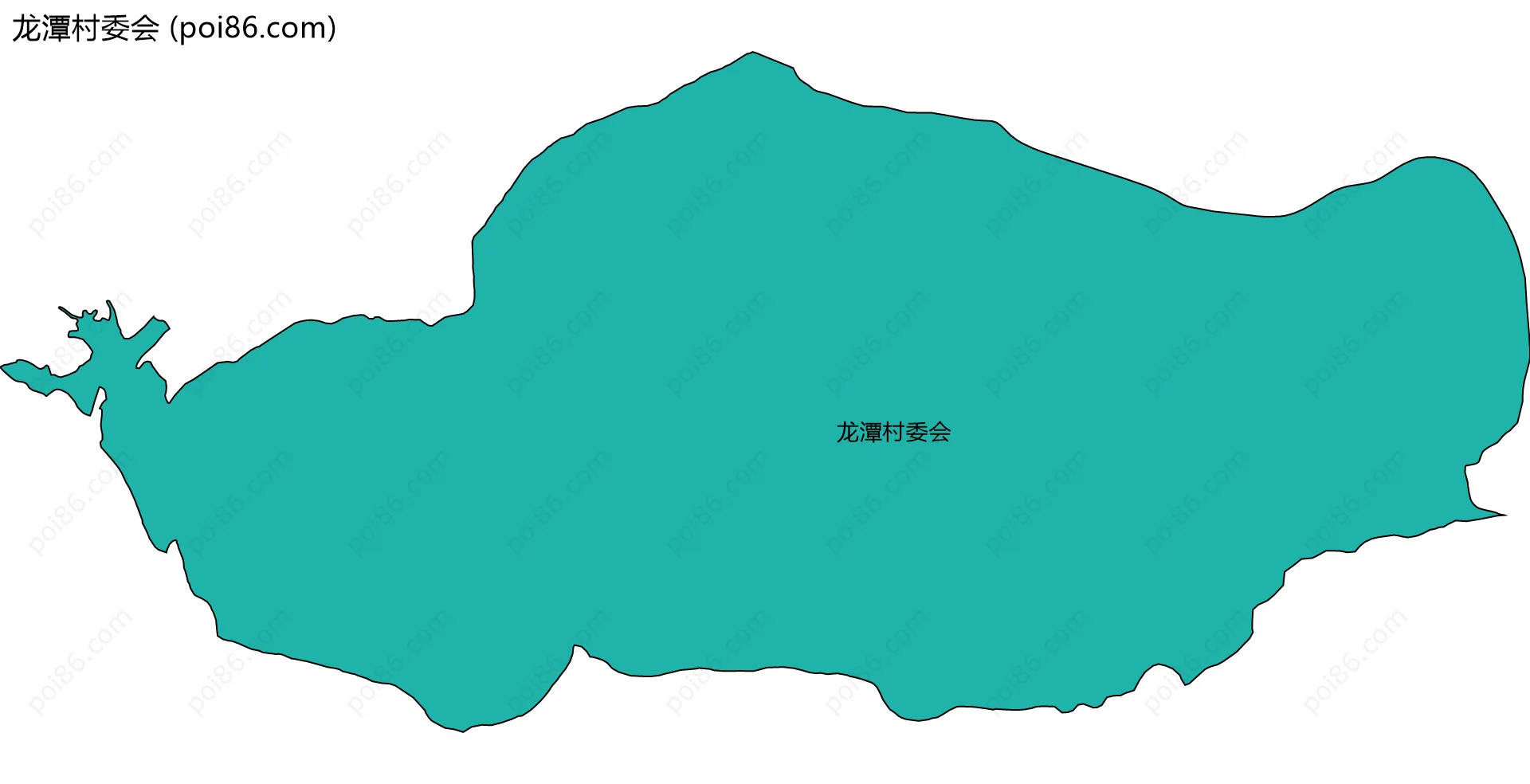 龙潭村委会边界地图