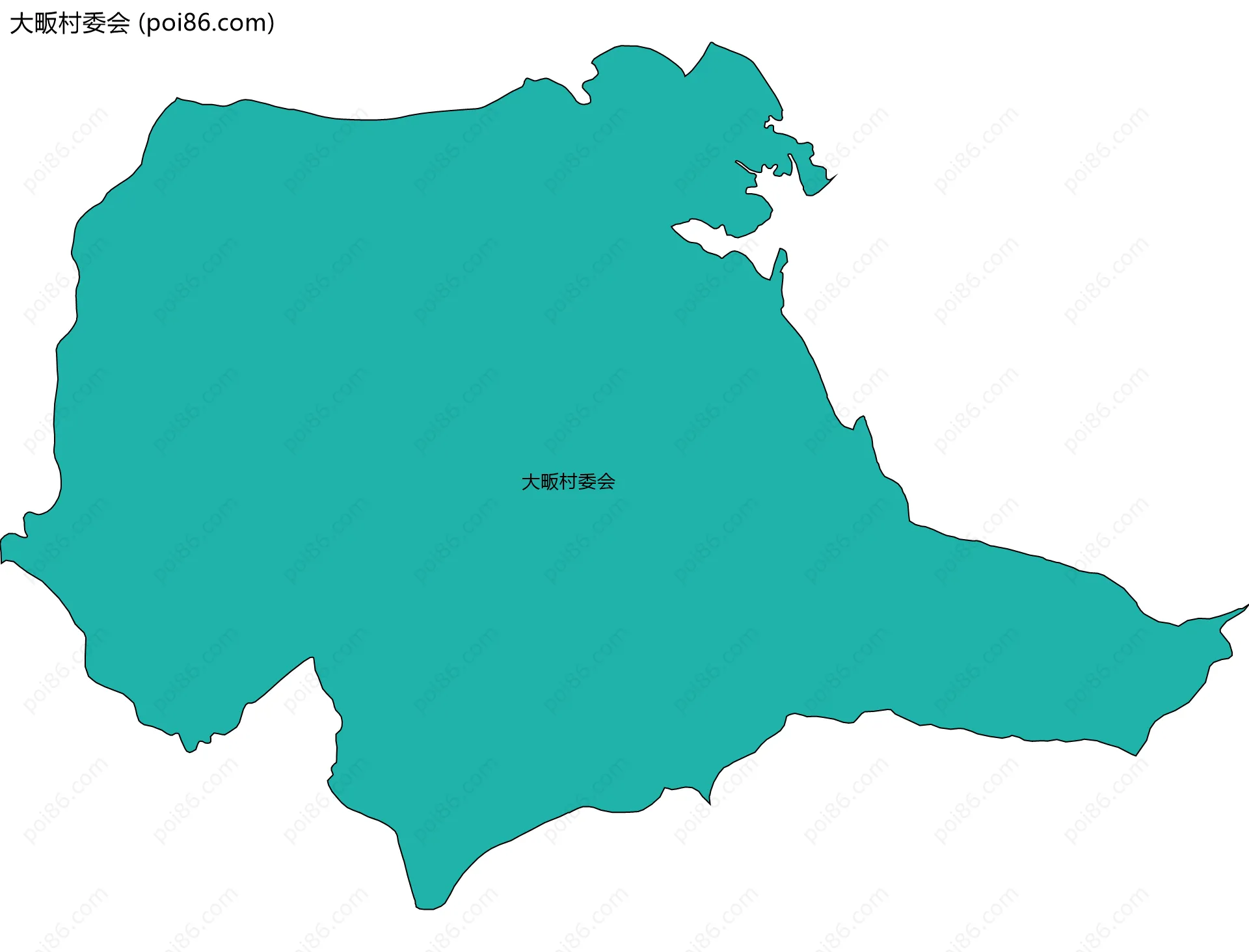 大畈村委会边界地图