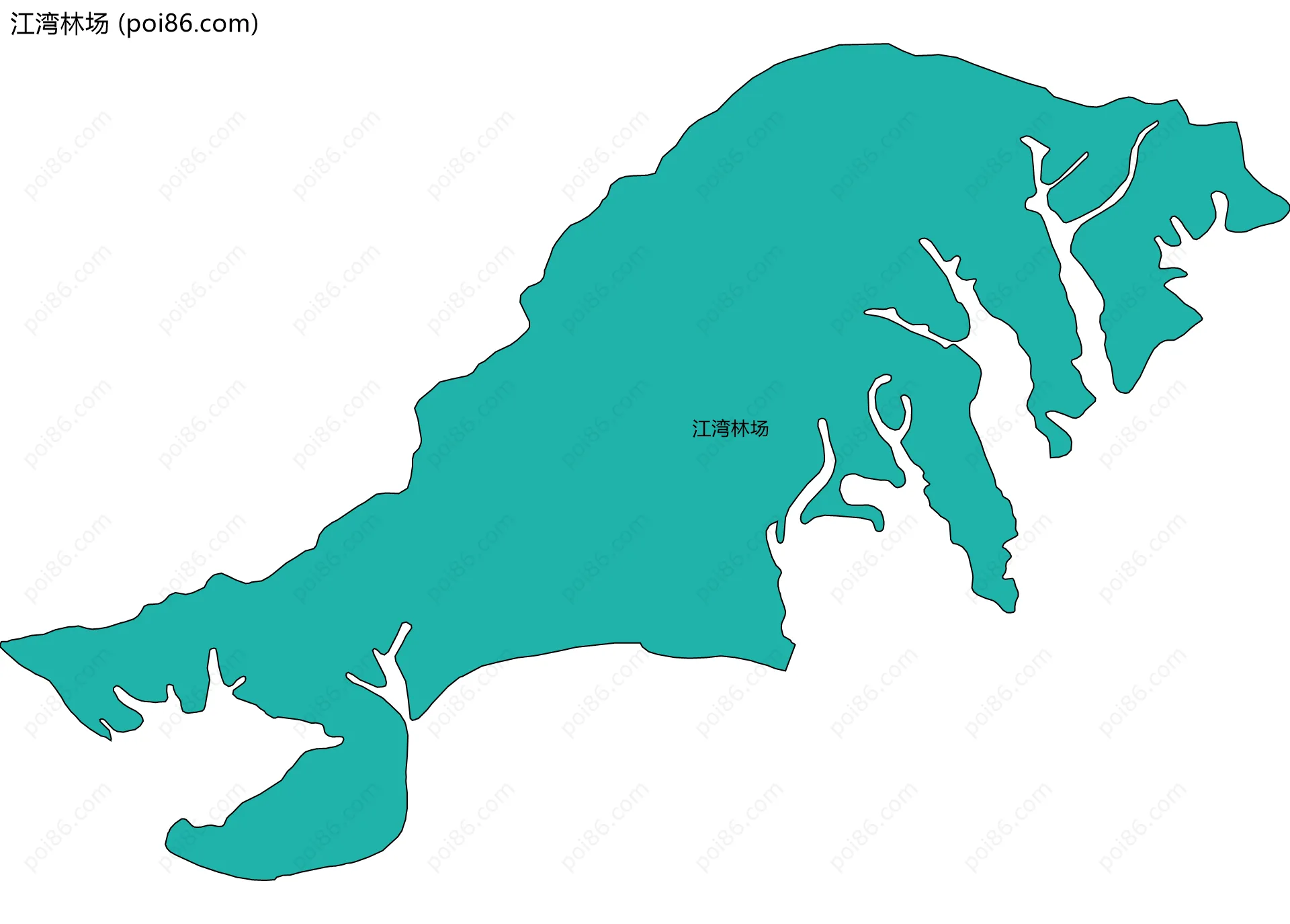 江湾林场边界地图
