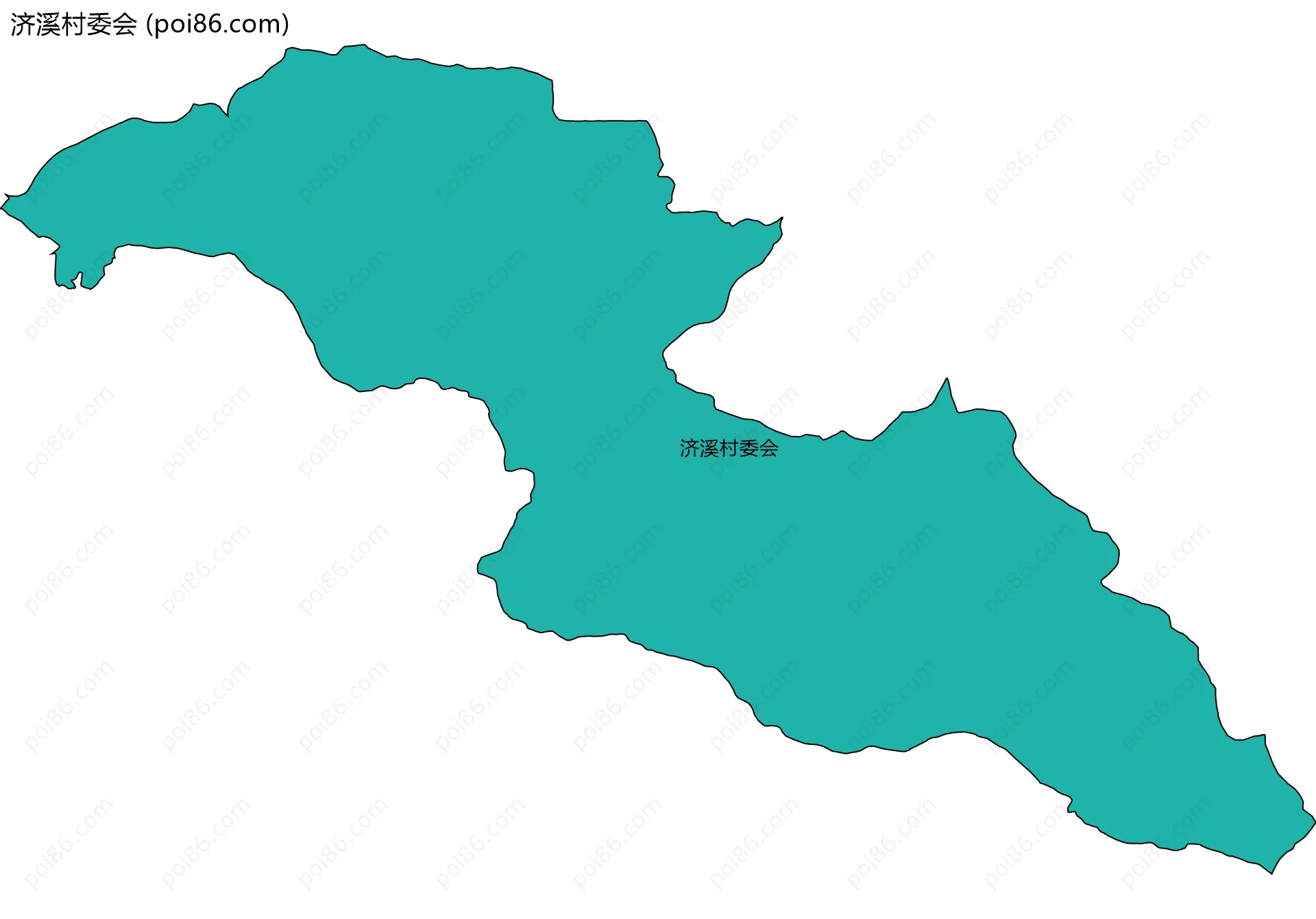 济溪村委会边界地图