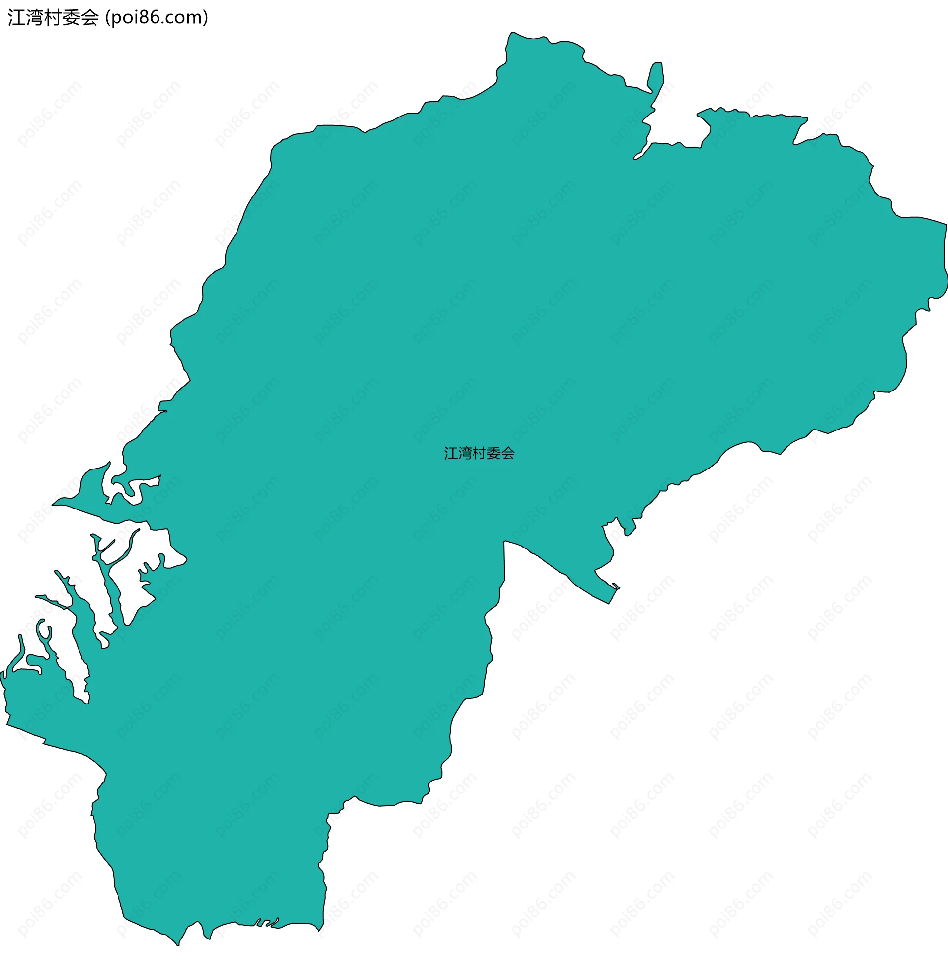 江湾村委会边界地图