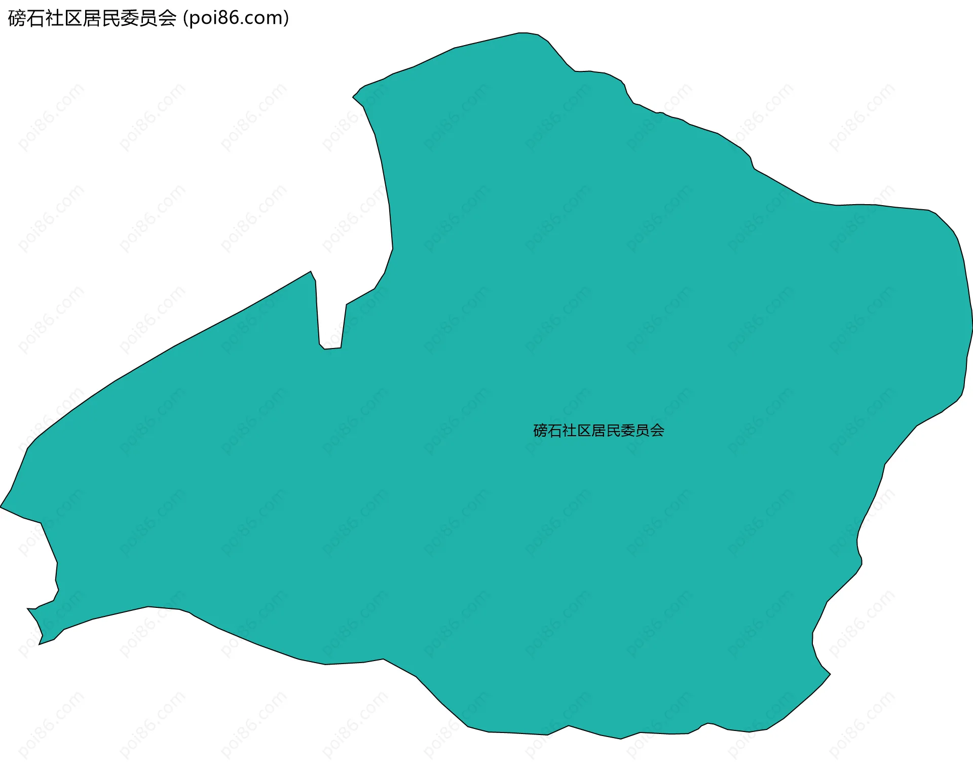 磅石社区居民委员会边界地图