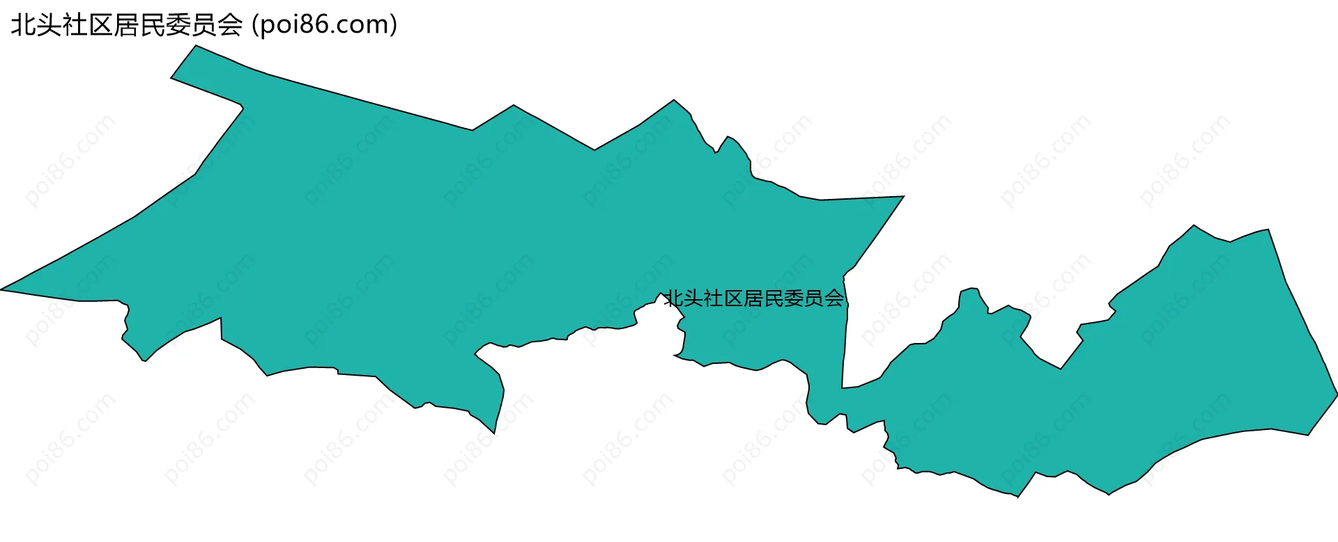 北头社区居民委员会边界地图