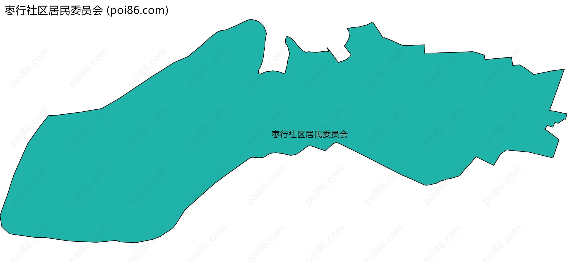 枣行社区居民委员会边界地图