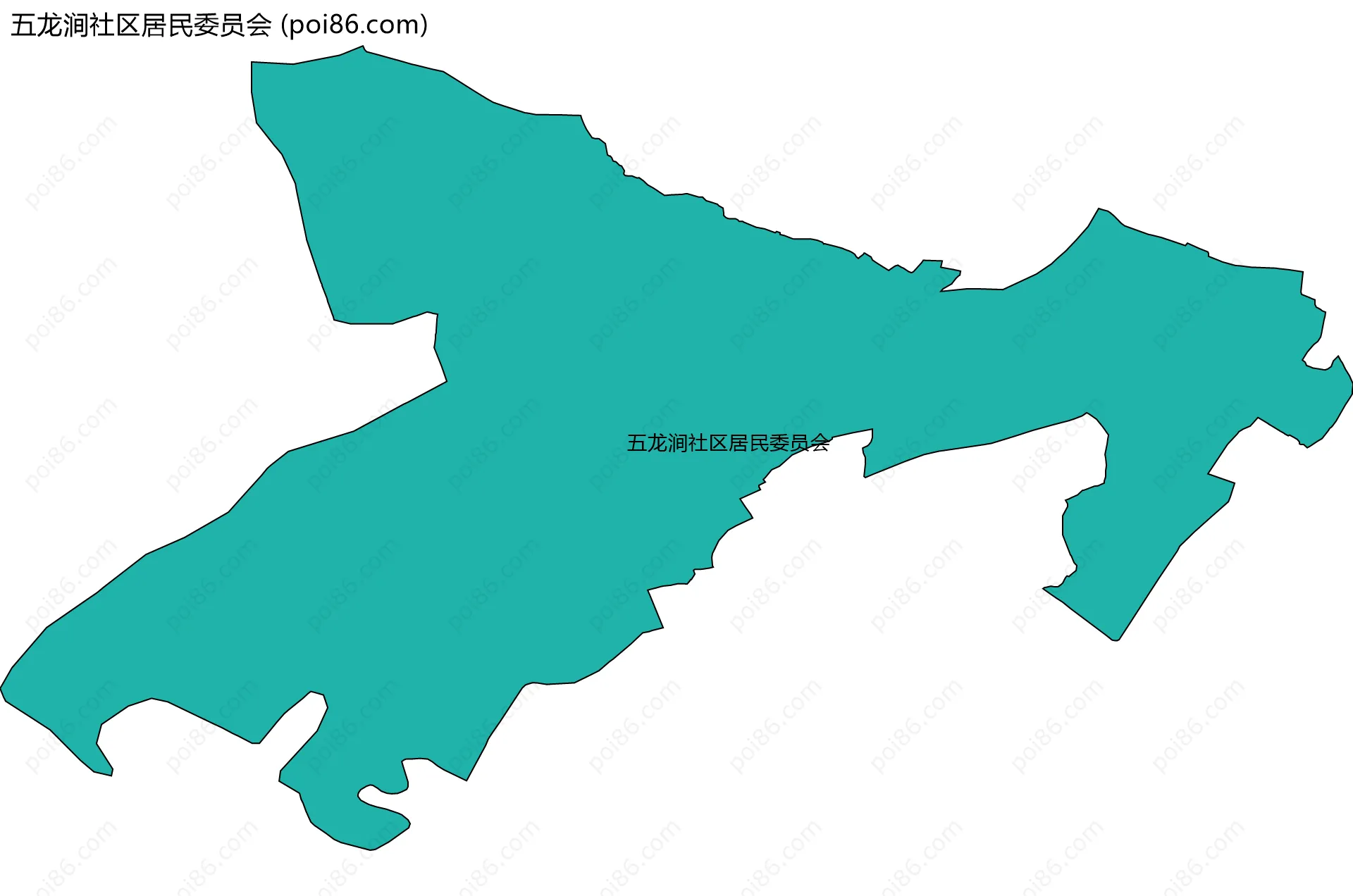 五龙涧社区居民委员会边界地图