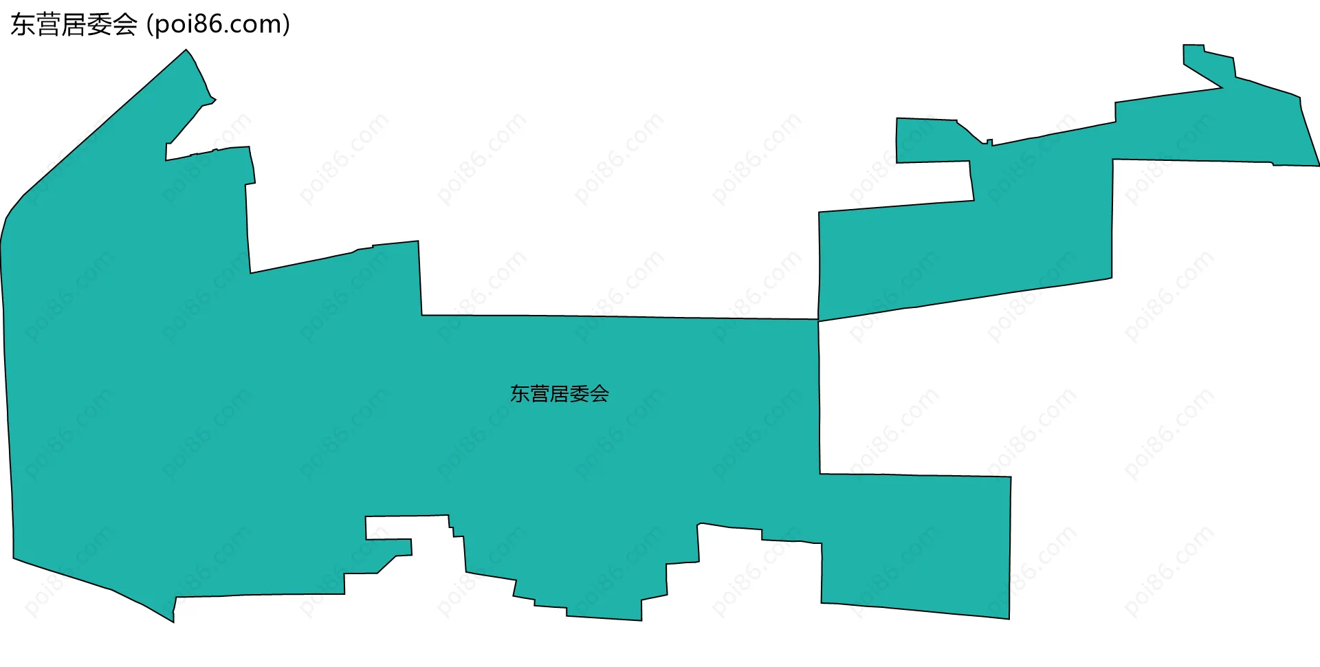 东营居委会边界地图