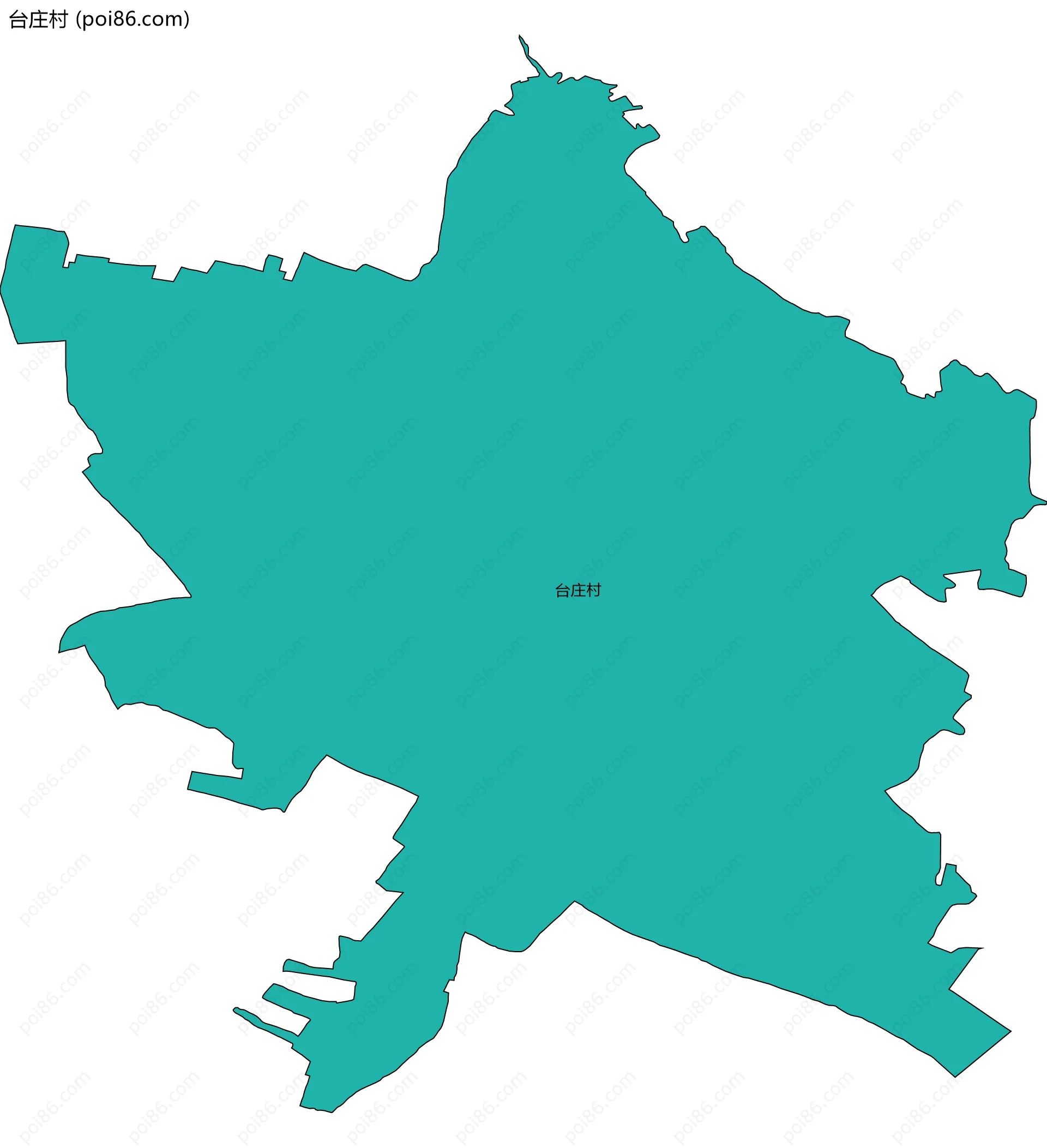 台庄村边界地图