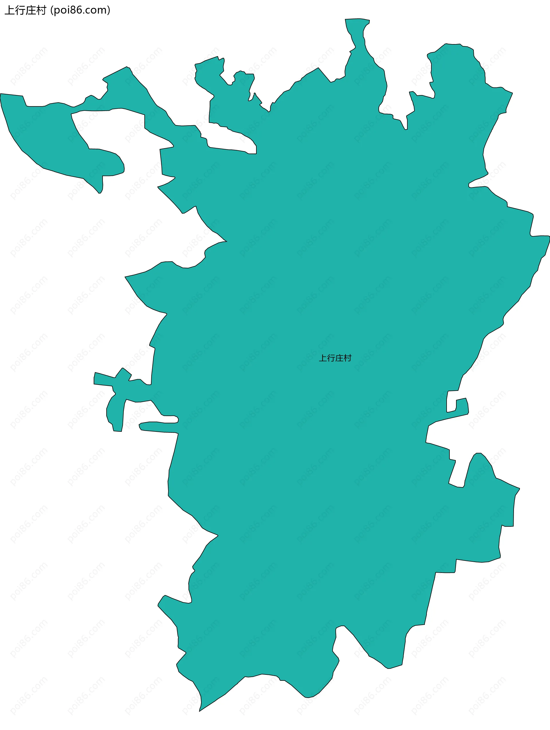 上行庄村边界地图