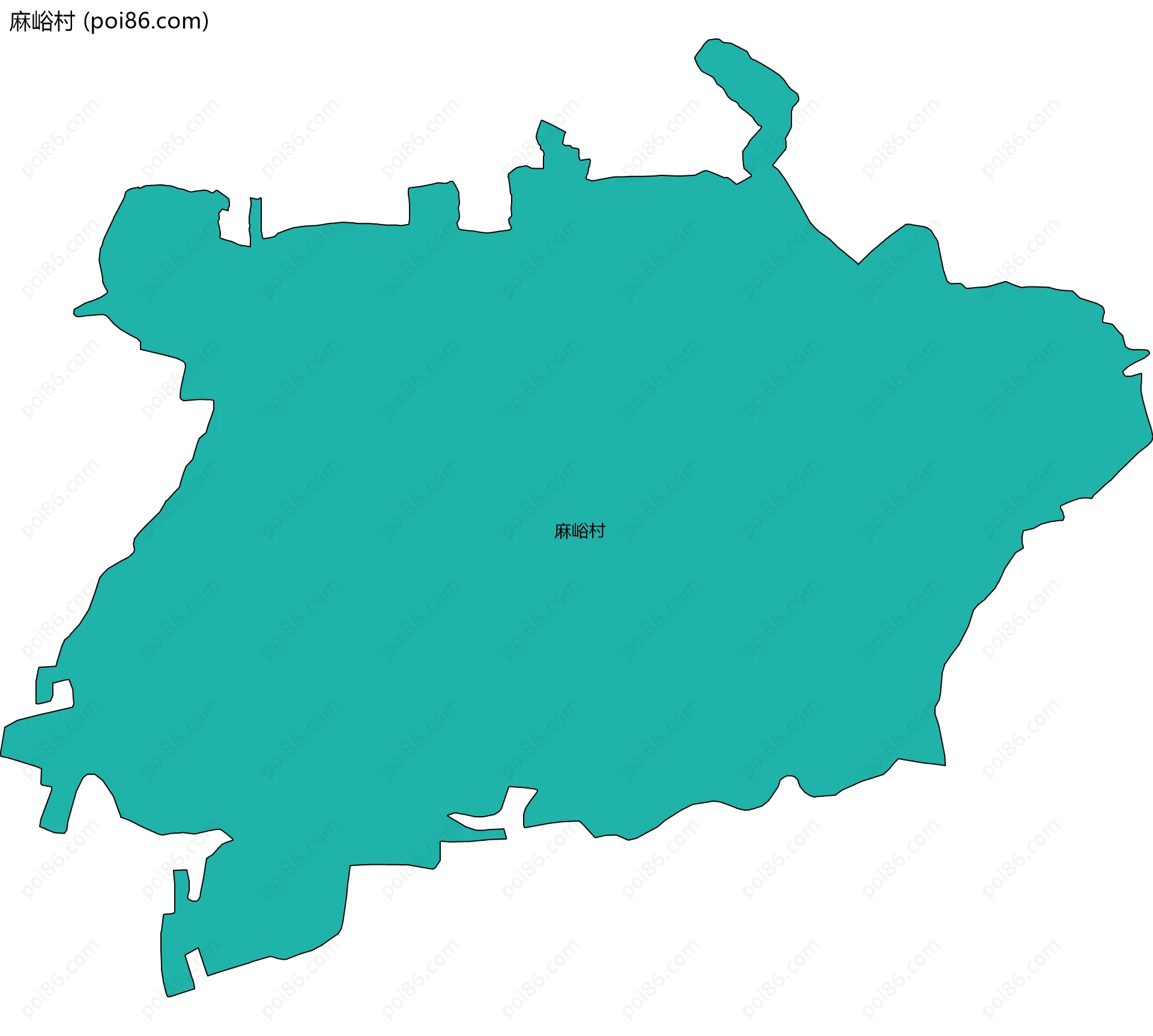 麻峪村边界地图